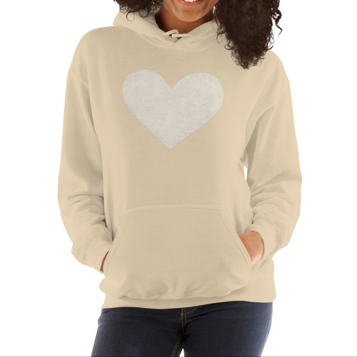 white heart | hoodie