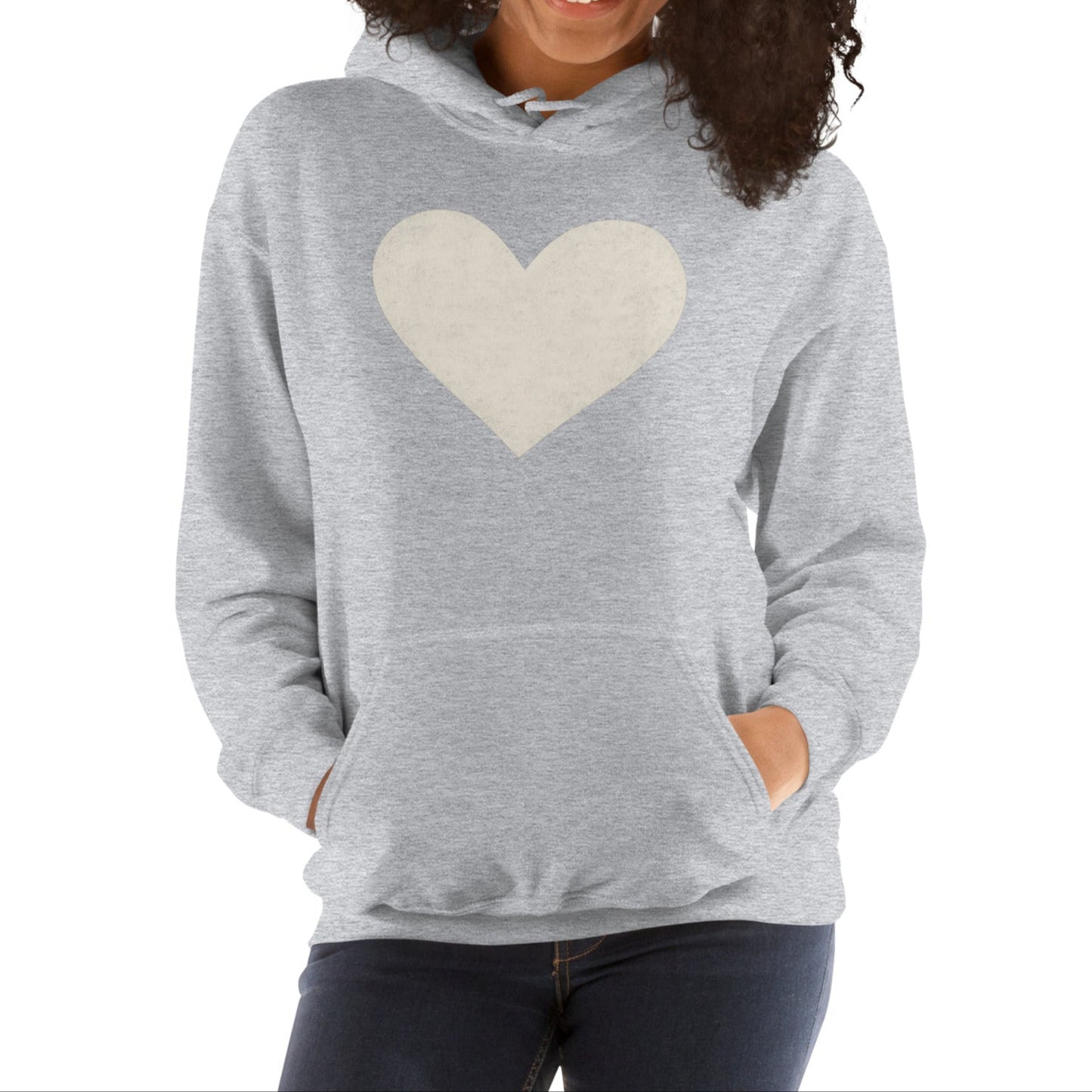 white heart | hoodie