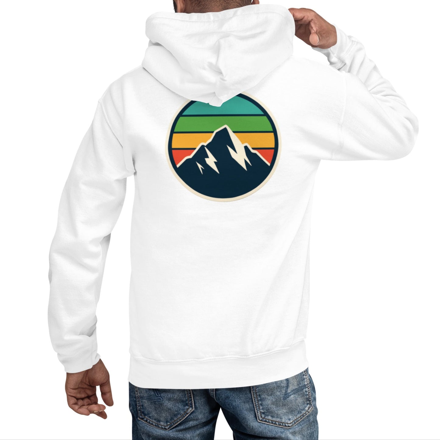 rainbow mountain back | hoodie