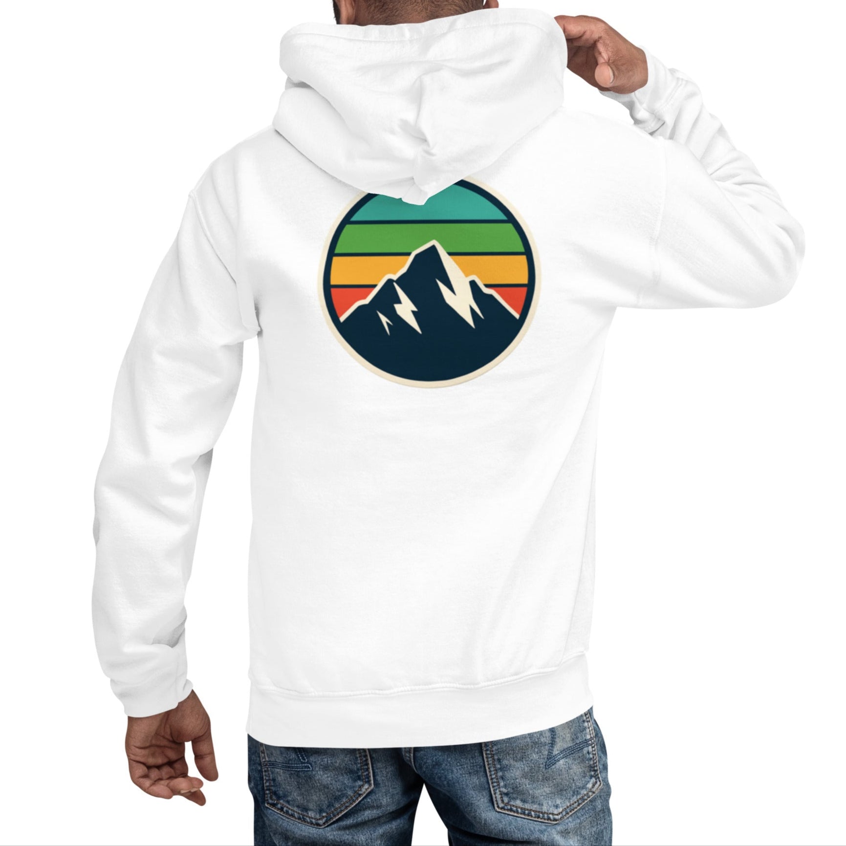 rainbow mountain back | hoodie