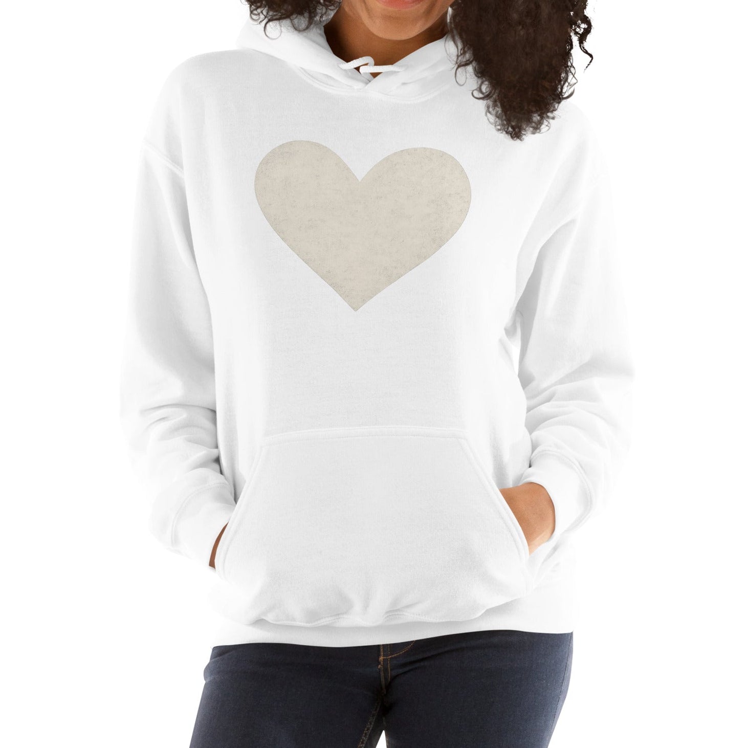 white heart | hoodie