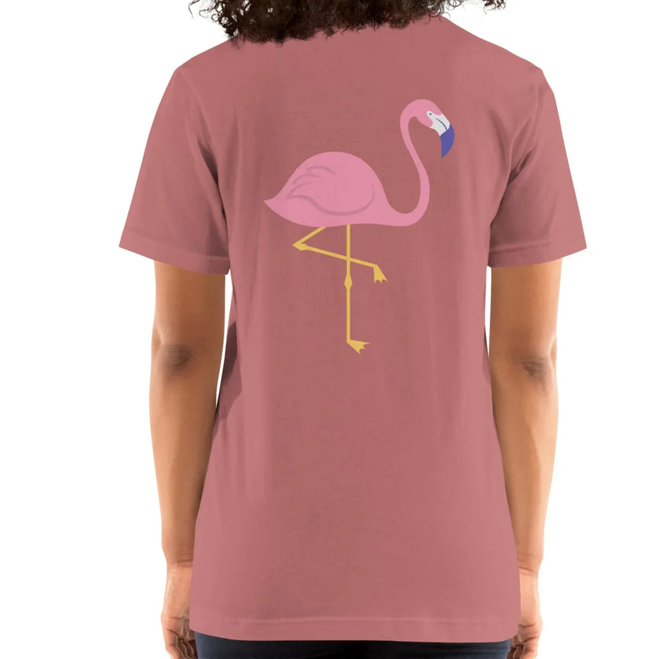 pink flamingo back | comfort tee - f u n k + f i n a