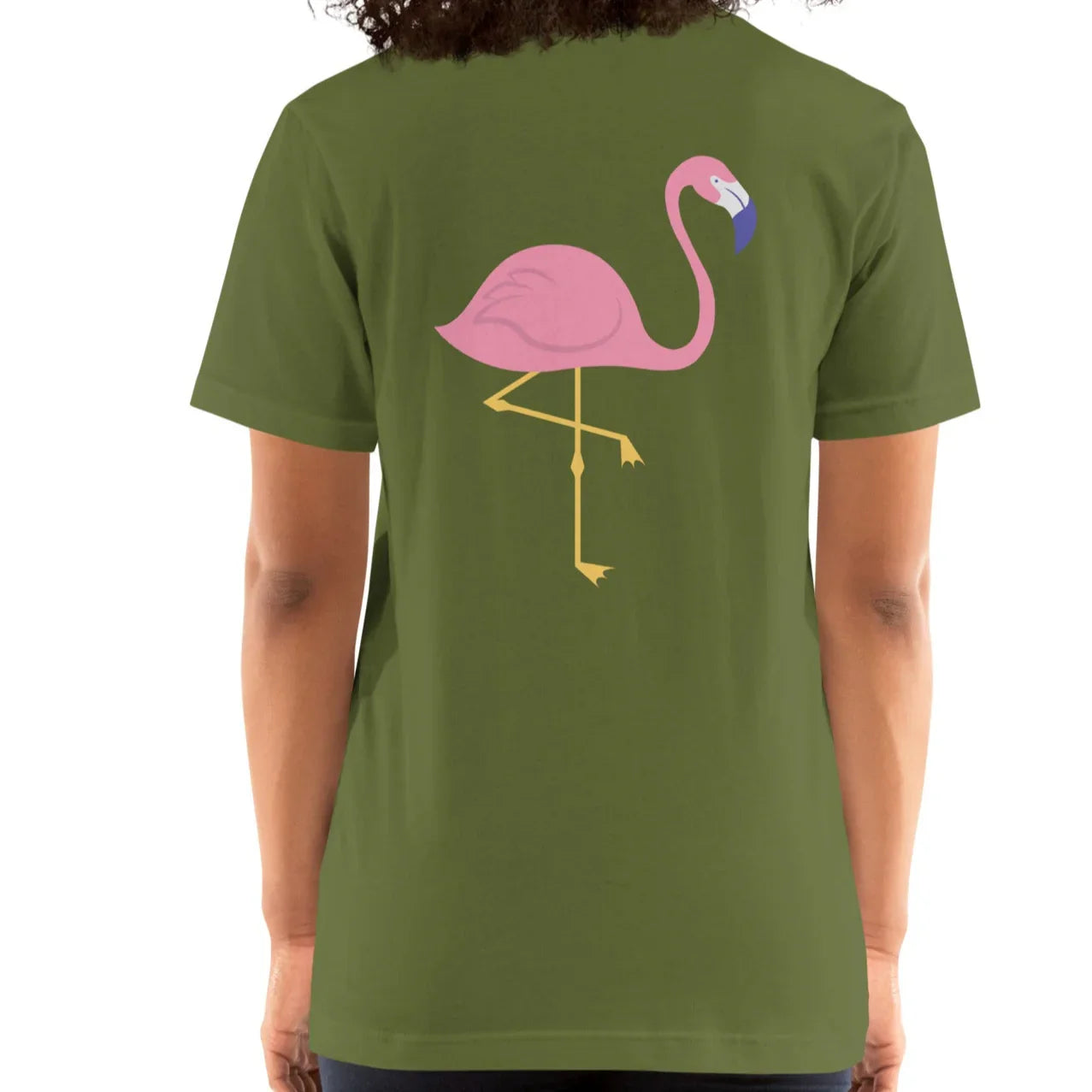 pink flamingo back | comfort tee - f u n k + f i n a