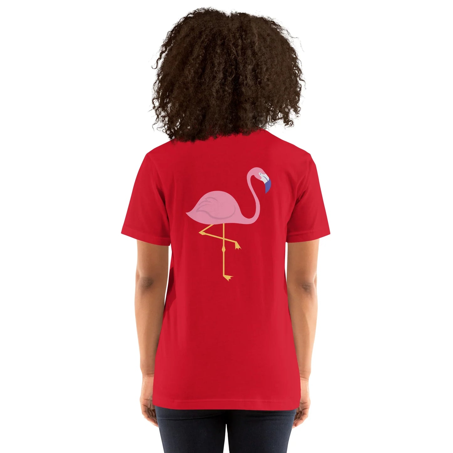pink flamingo back | comfort tee - f u n k + f i n a