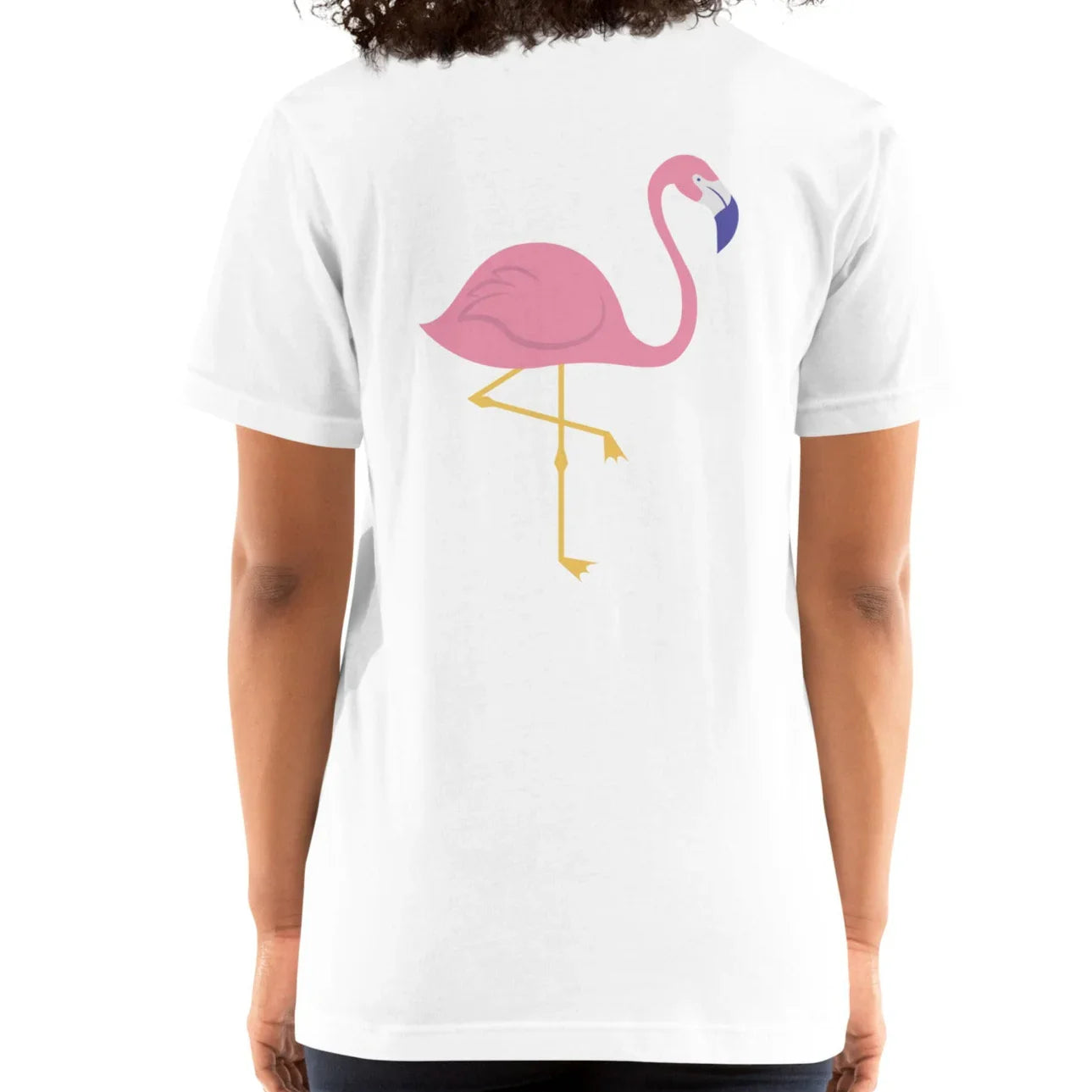 pink flamingo back | comfort tee - f u n k + f i n a