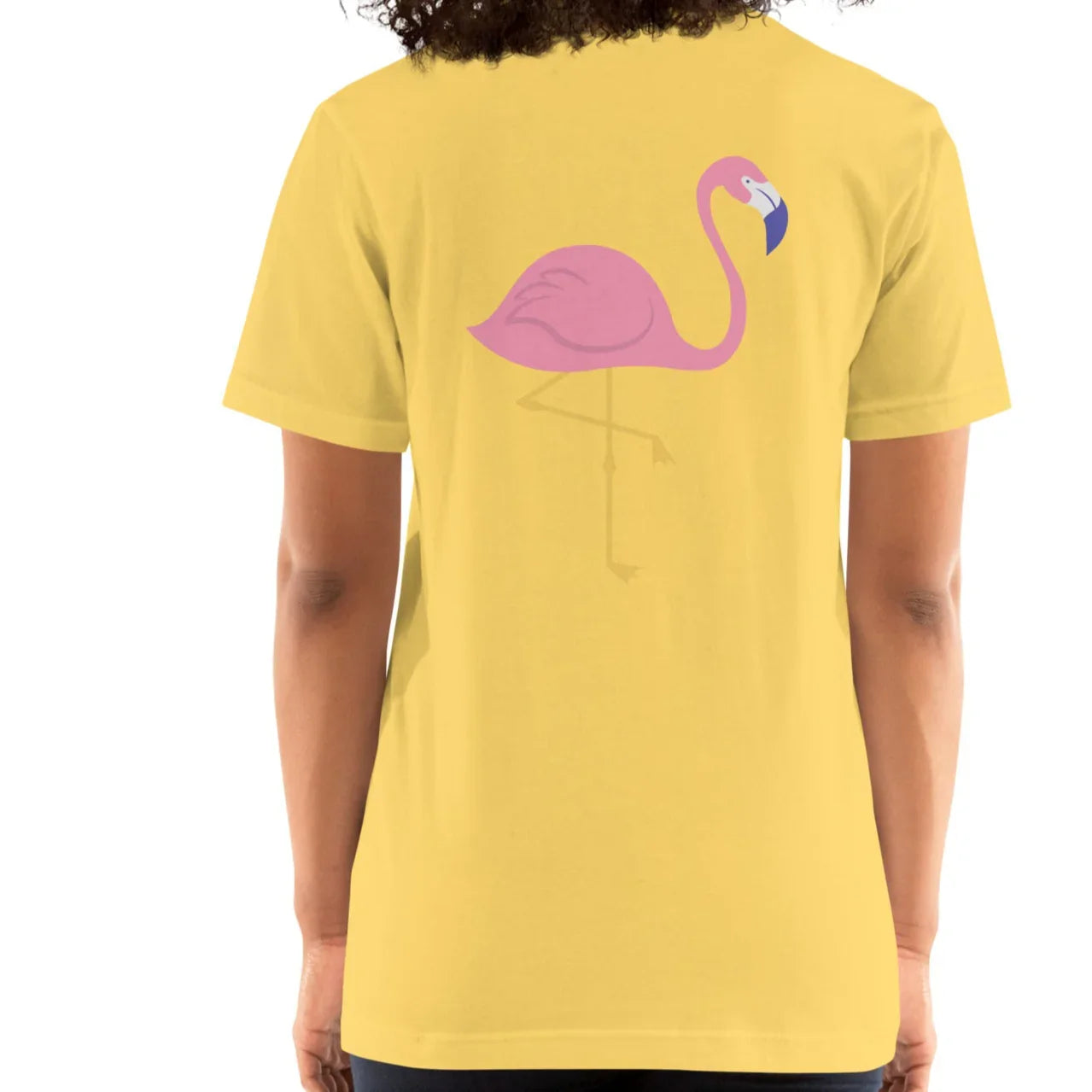 pink flamingo back | comfort tee - f u n k + f i n a