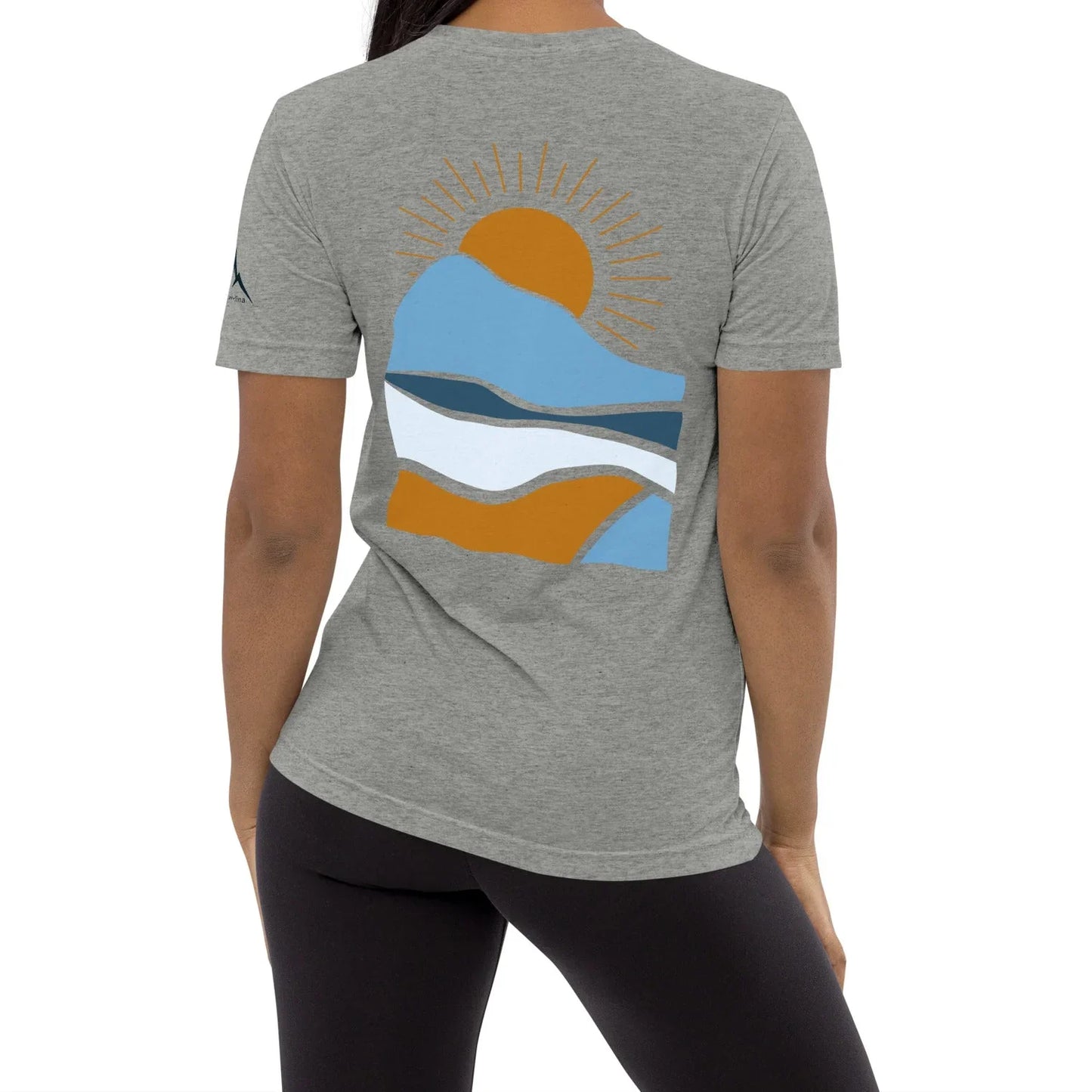 morning sunrise back | fitted tee - f u n k + f i n a