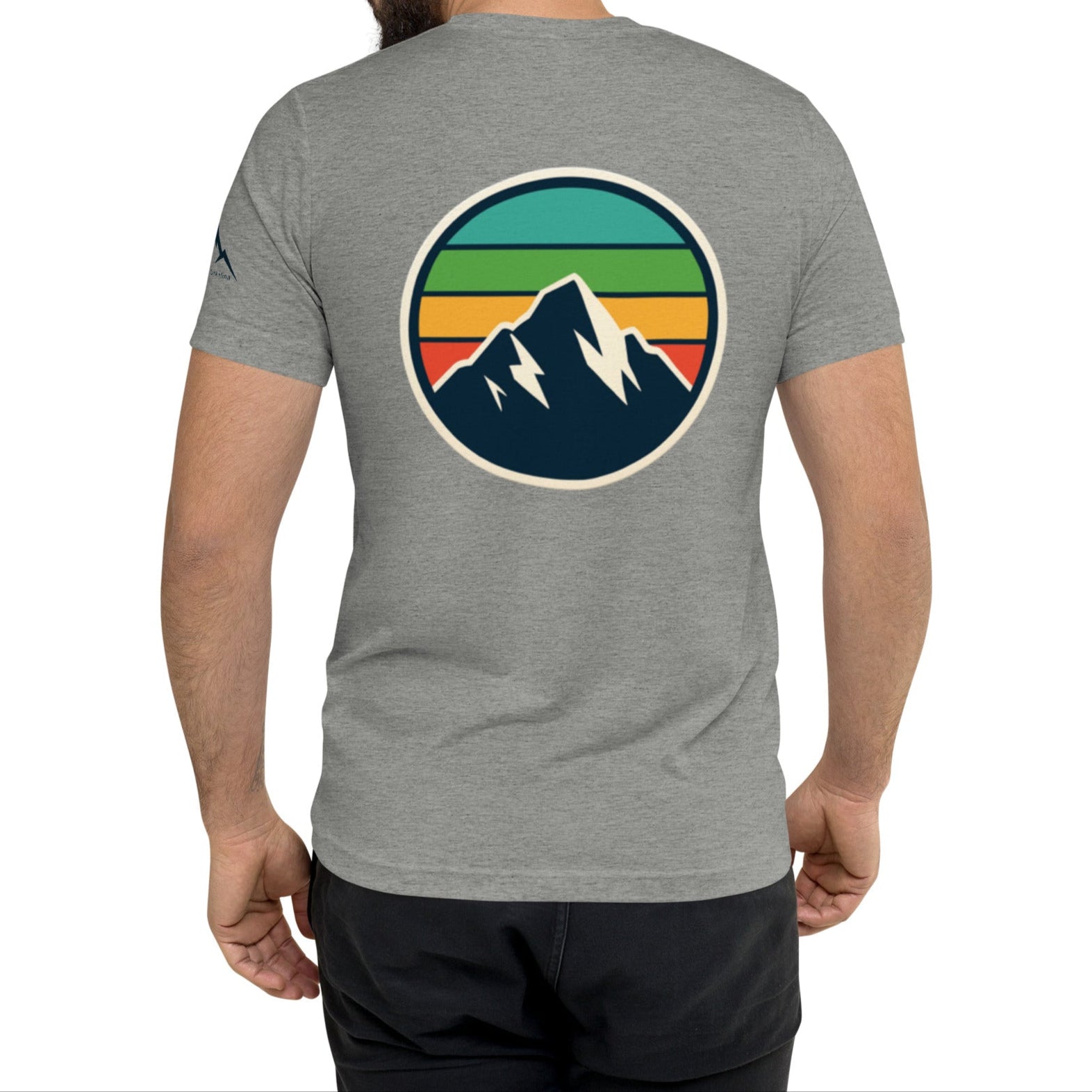 rainbow mountain back | fitted tee