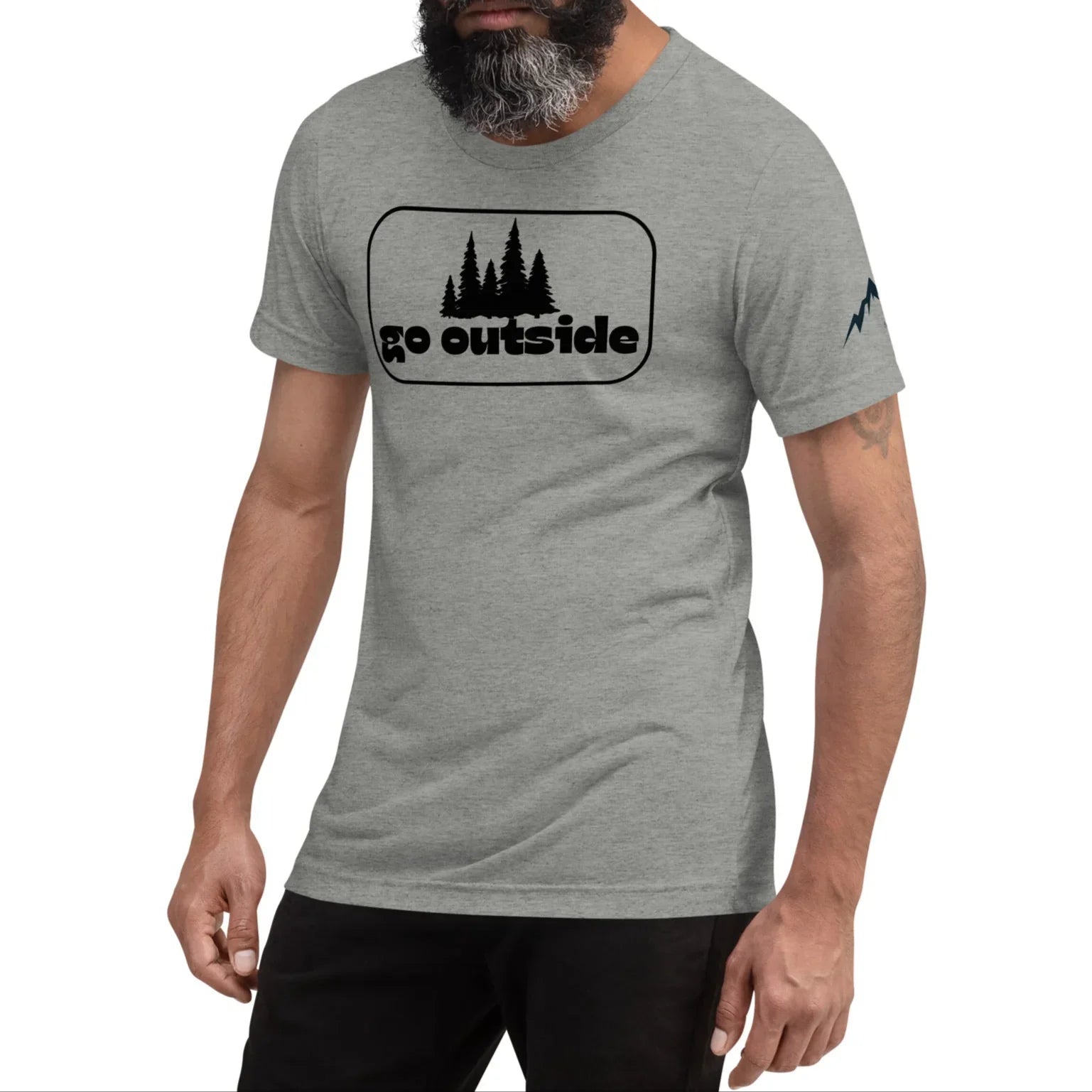 go outside frame | fitted tee - f u n k + f i n a