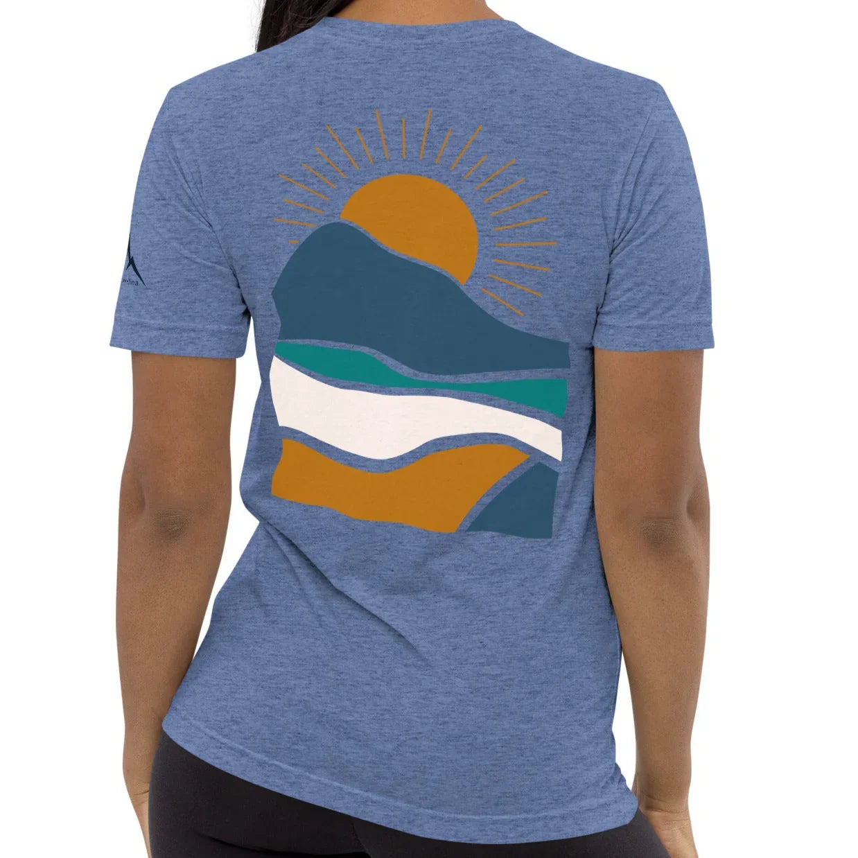 rustic sunrise back | fitted tee