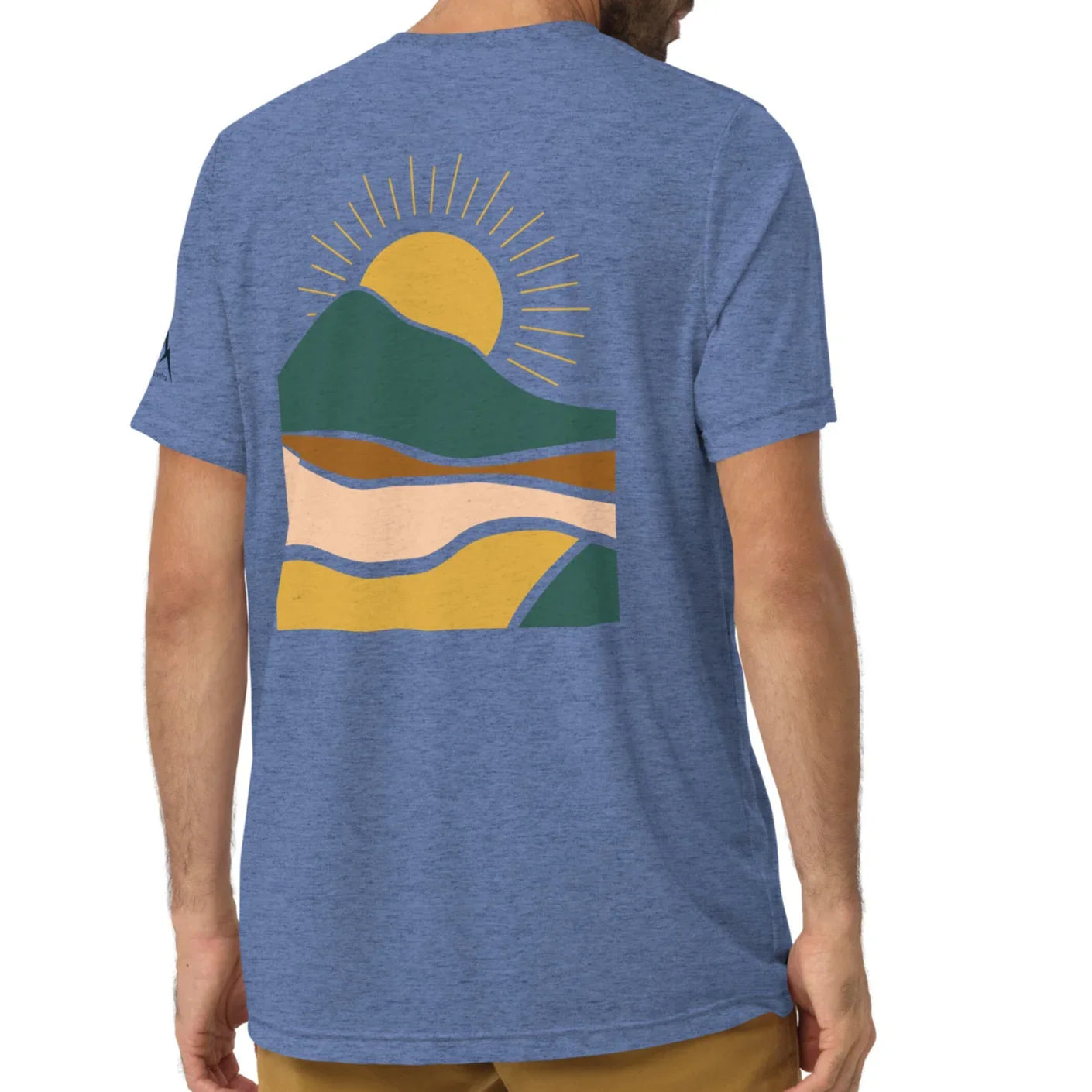 earthy sunrise back | fitted tee