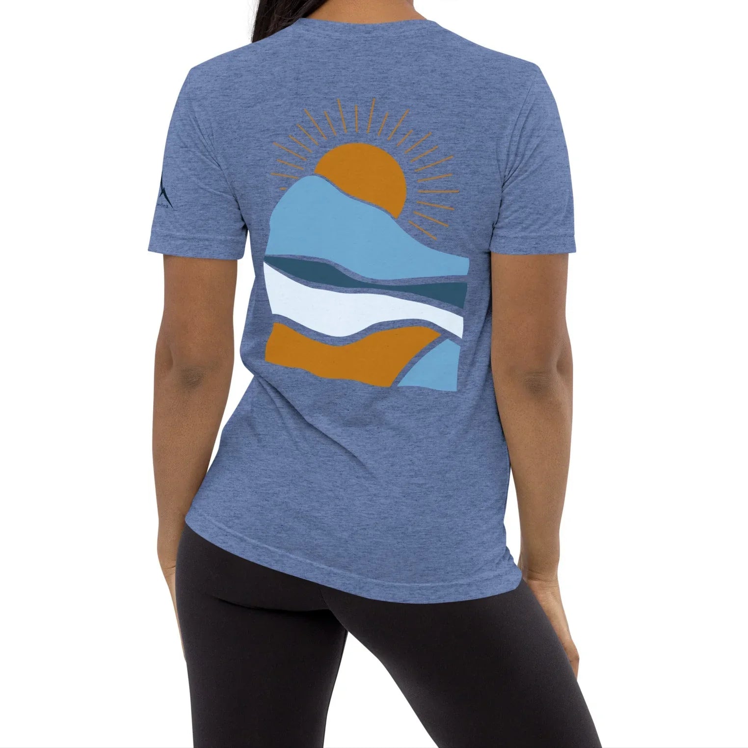 morning sunrise back | fitted tee - f u n k + f i n a