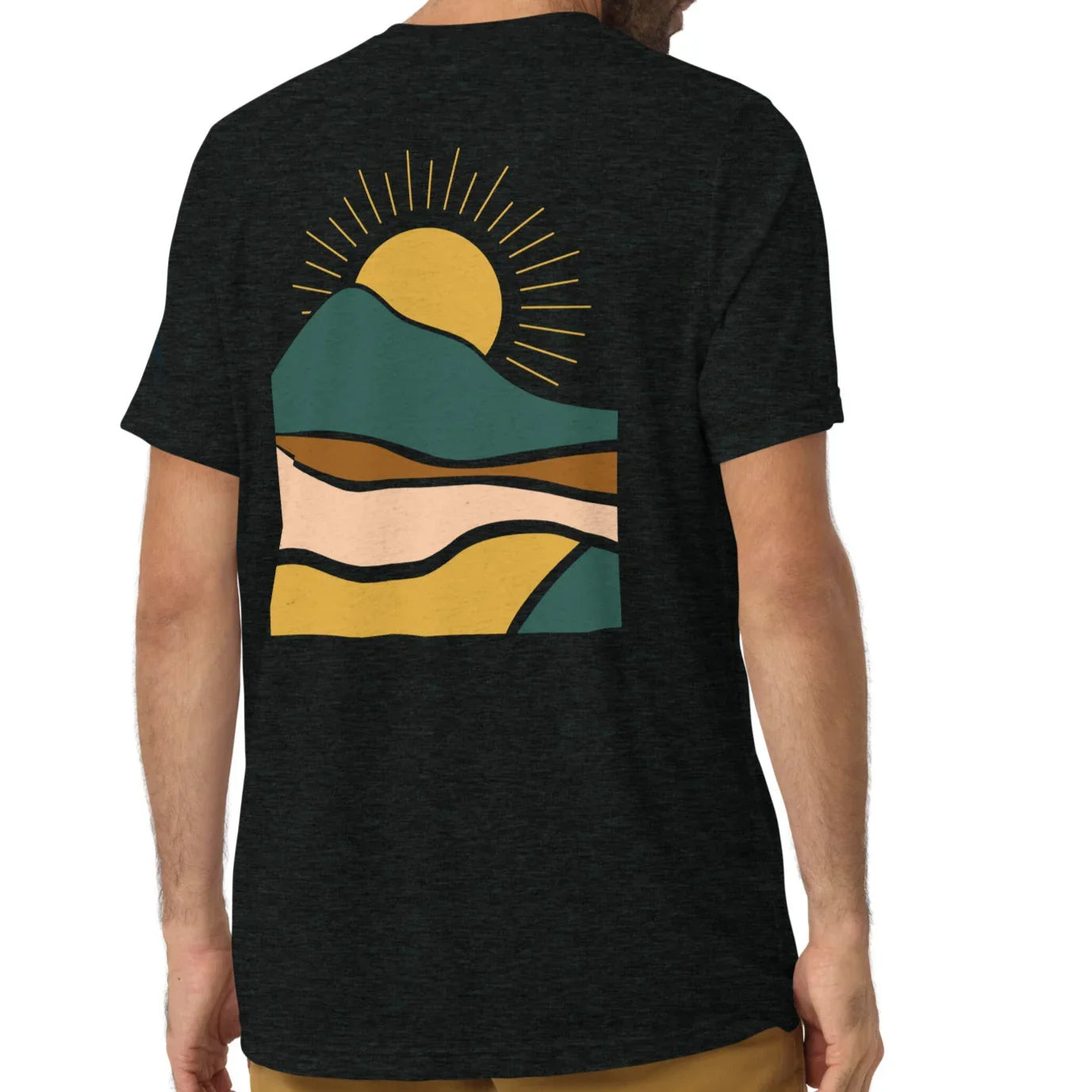 earth sunrise back | fitted tee
