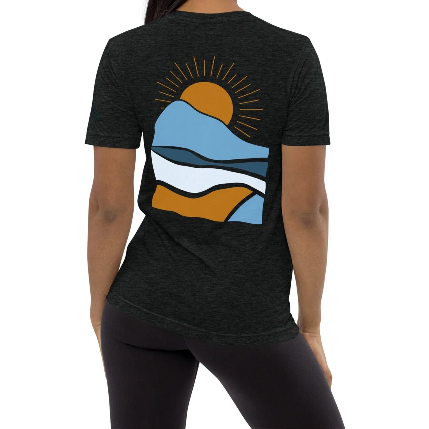 morning sunrise back | fitted tee - f u n k + f i n a
