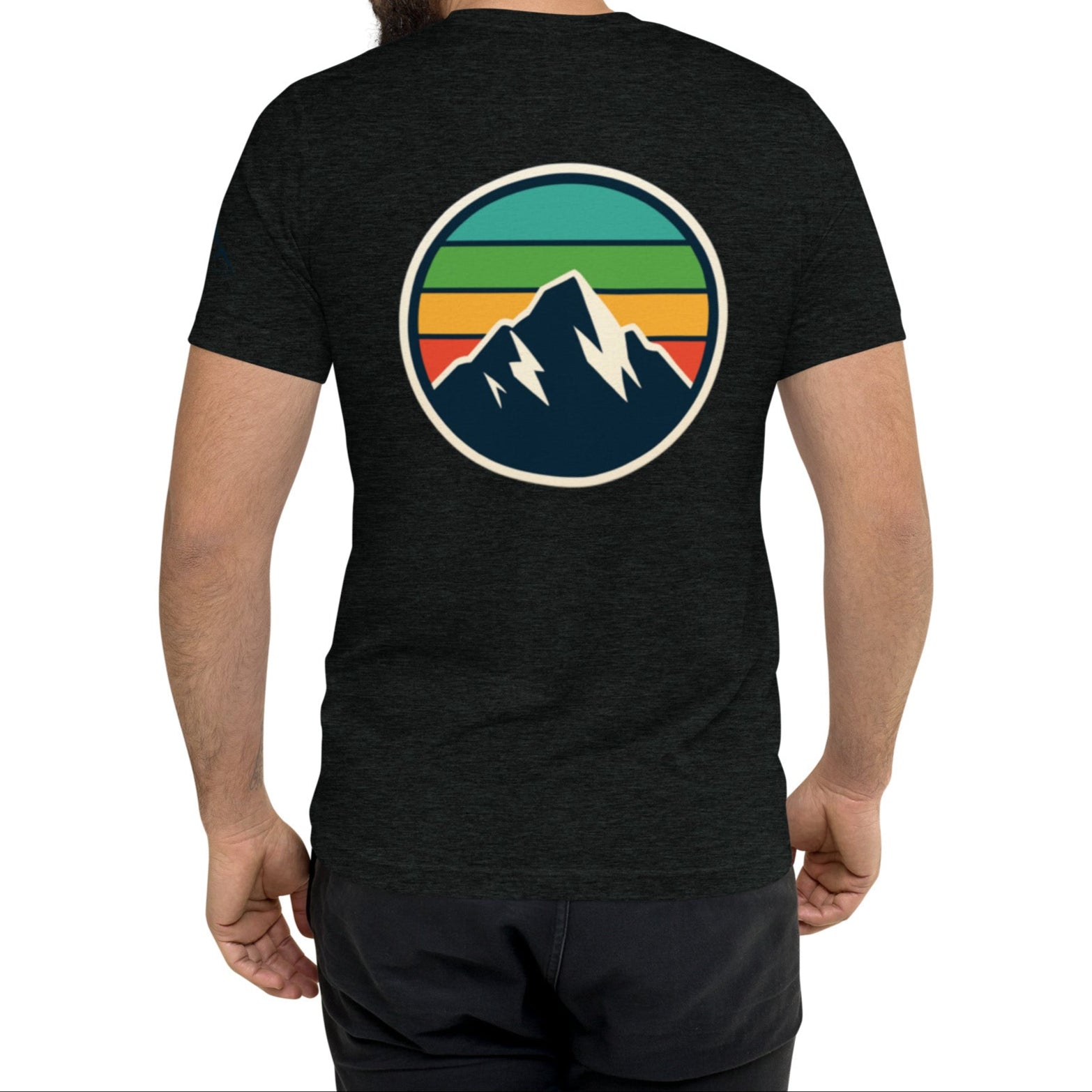 rainbow mountain back | fitted tee