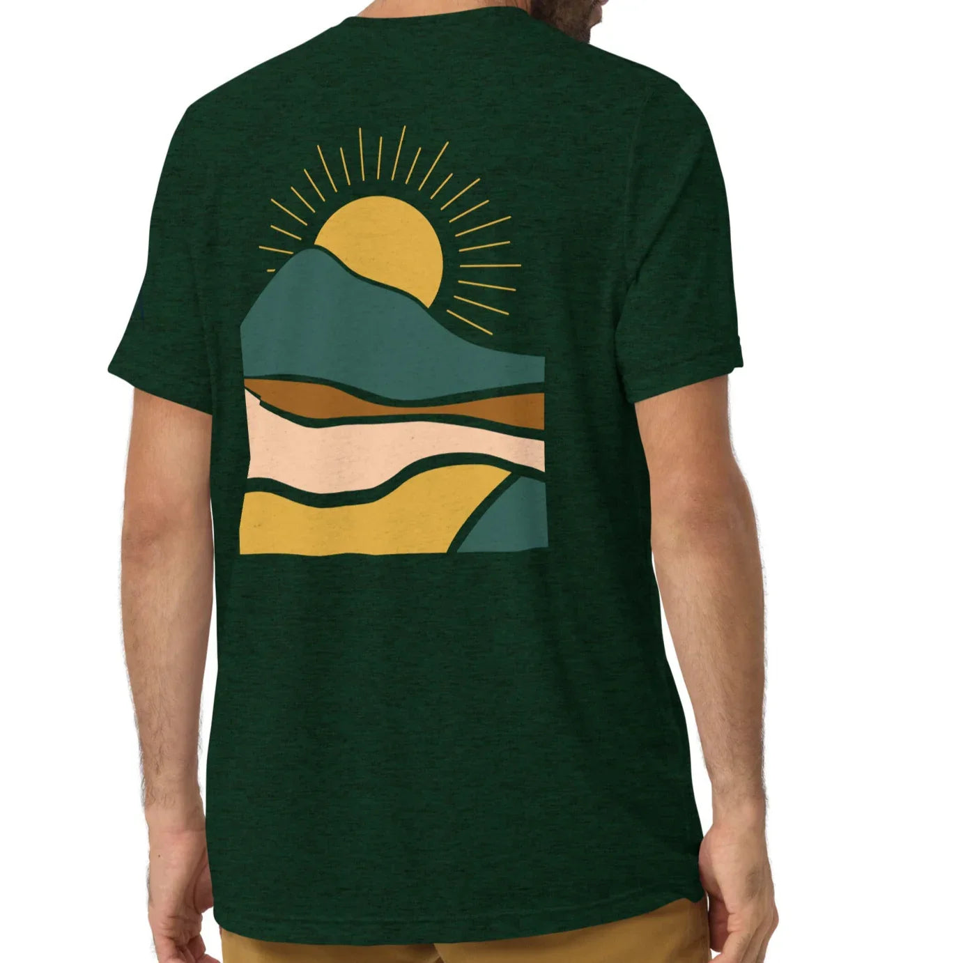 earth sunrise back | fitted tee