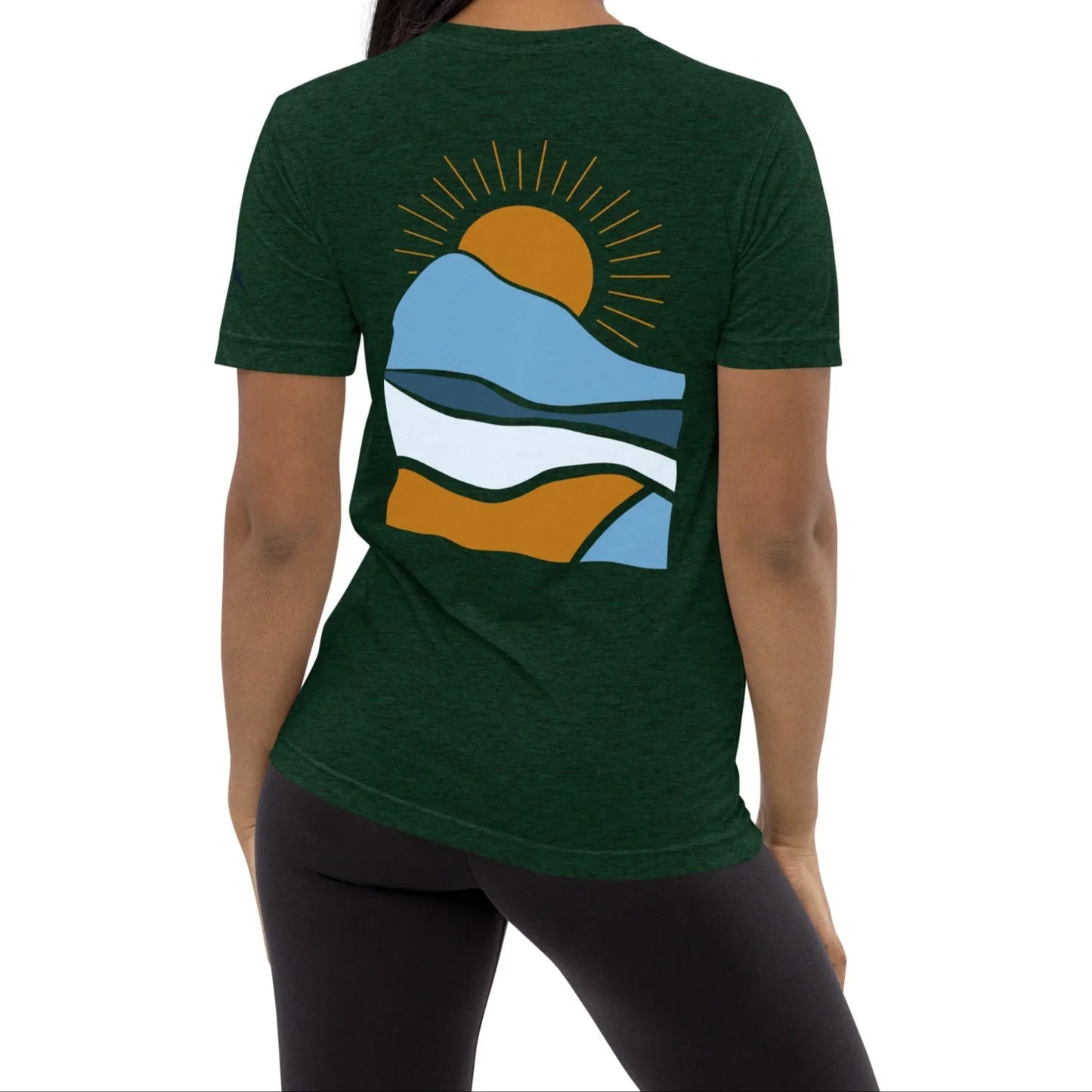 morning sunrise back | fitted tee - f u n k + f i n a