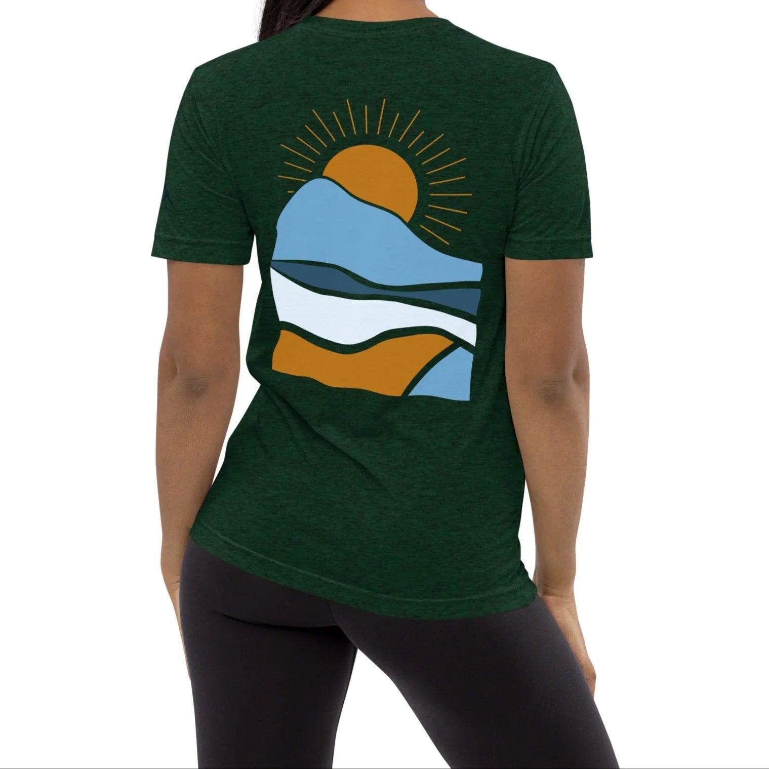 morning sunrise back | fitted tee - f u n k + f i n a