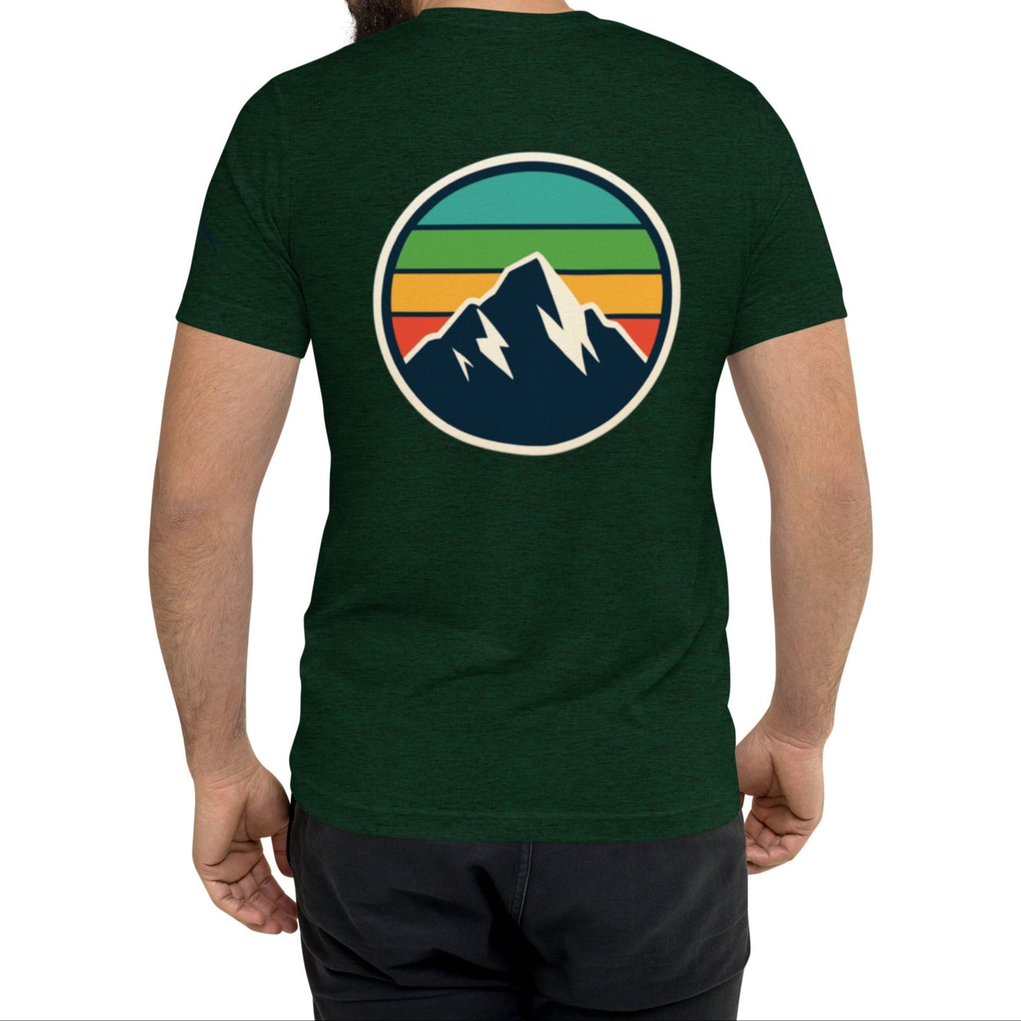 rainbow mountain back | fitted tee