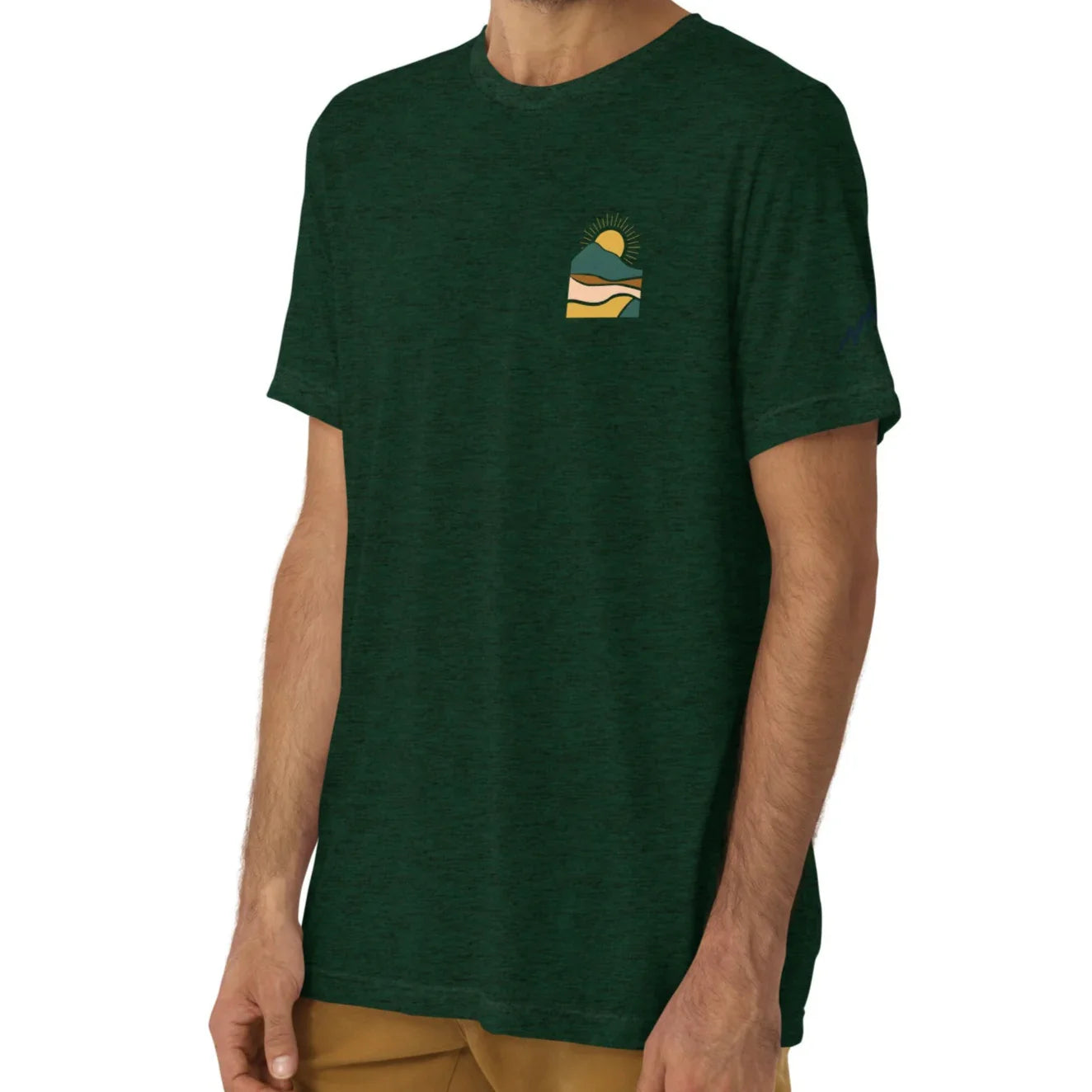 earth sunrise back | fitted tee