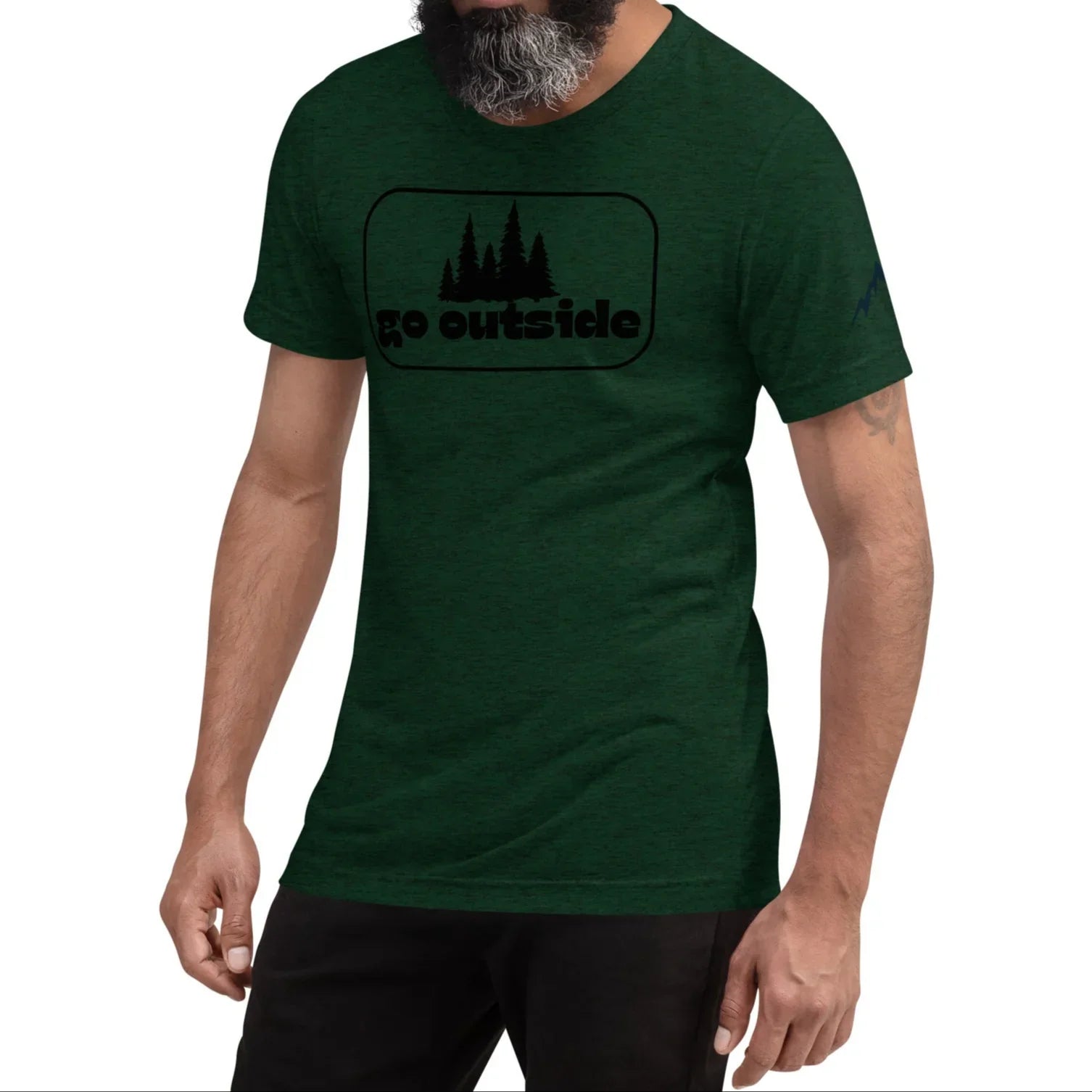 go outside frame | fitted tee - f u n k + f i n a