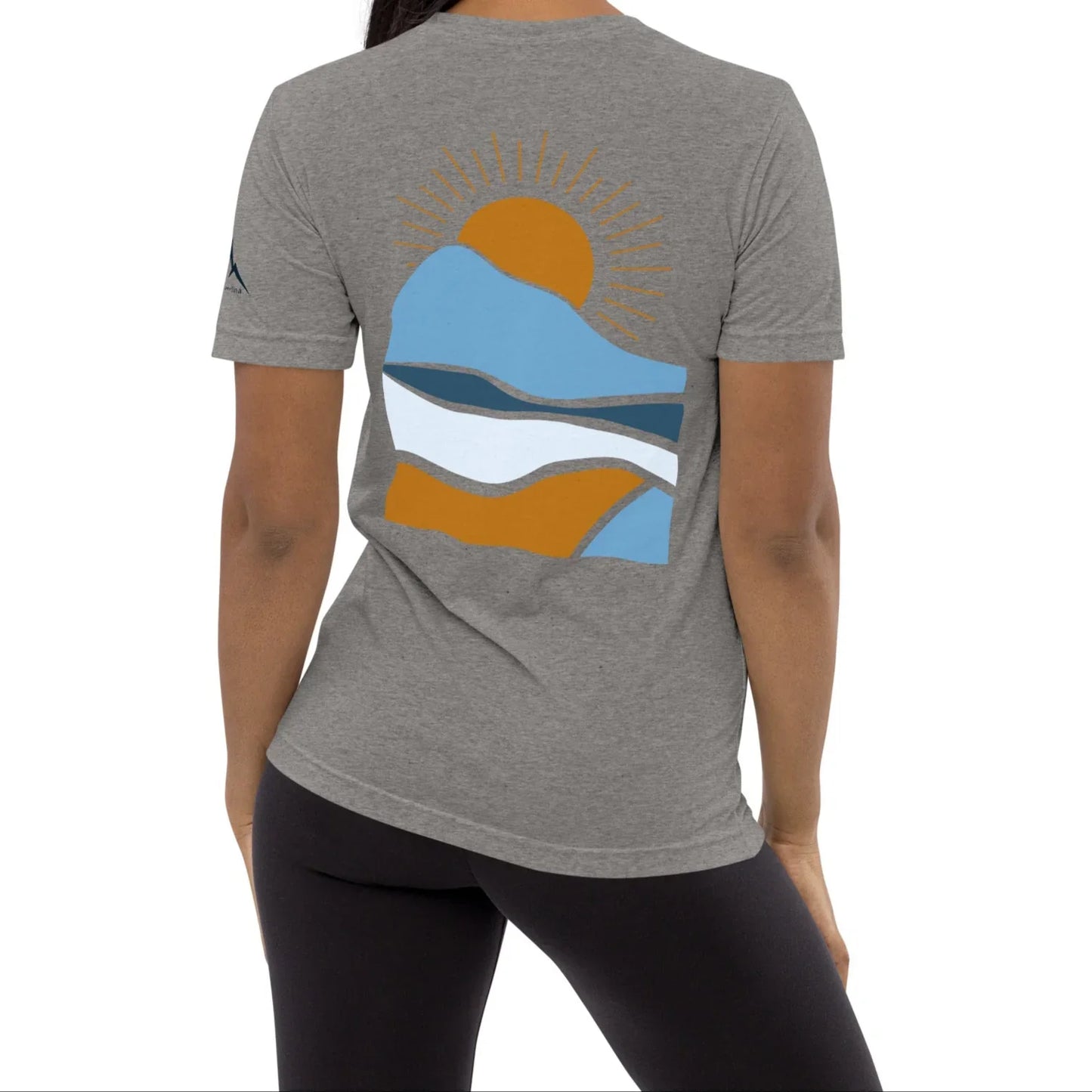 morning sunrise back | fitted tee - f u n k + f i n a