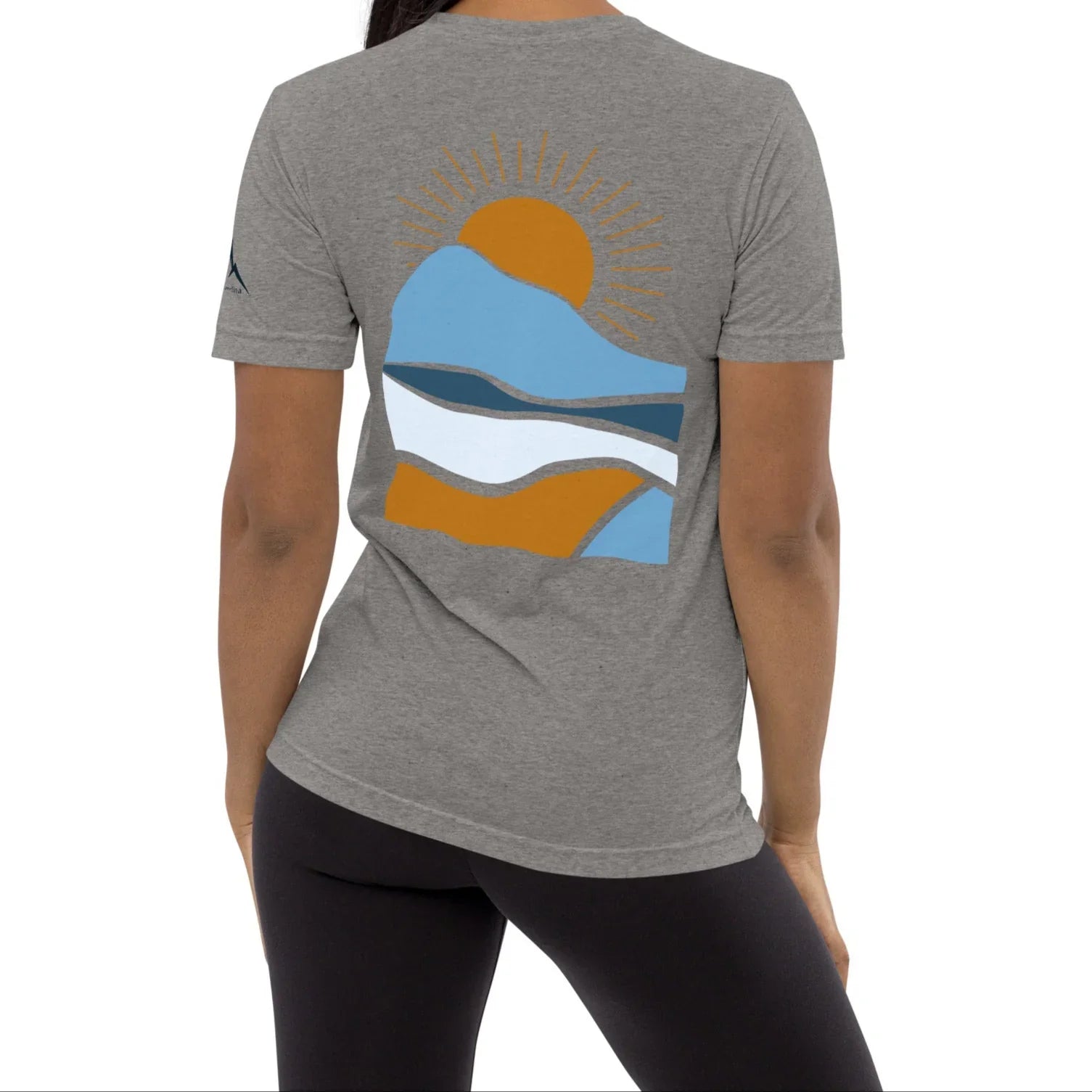 morning sunrise back | fitted tee - f u n k + f i n a