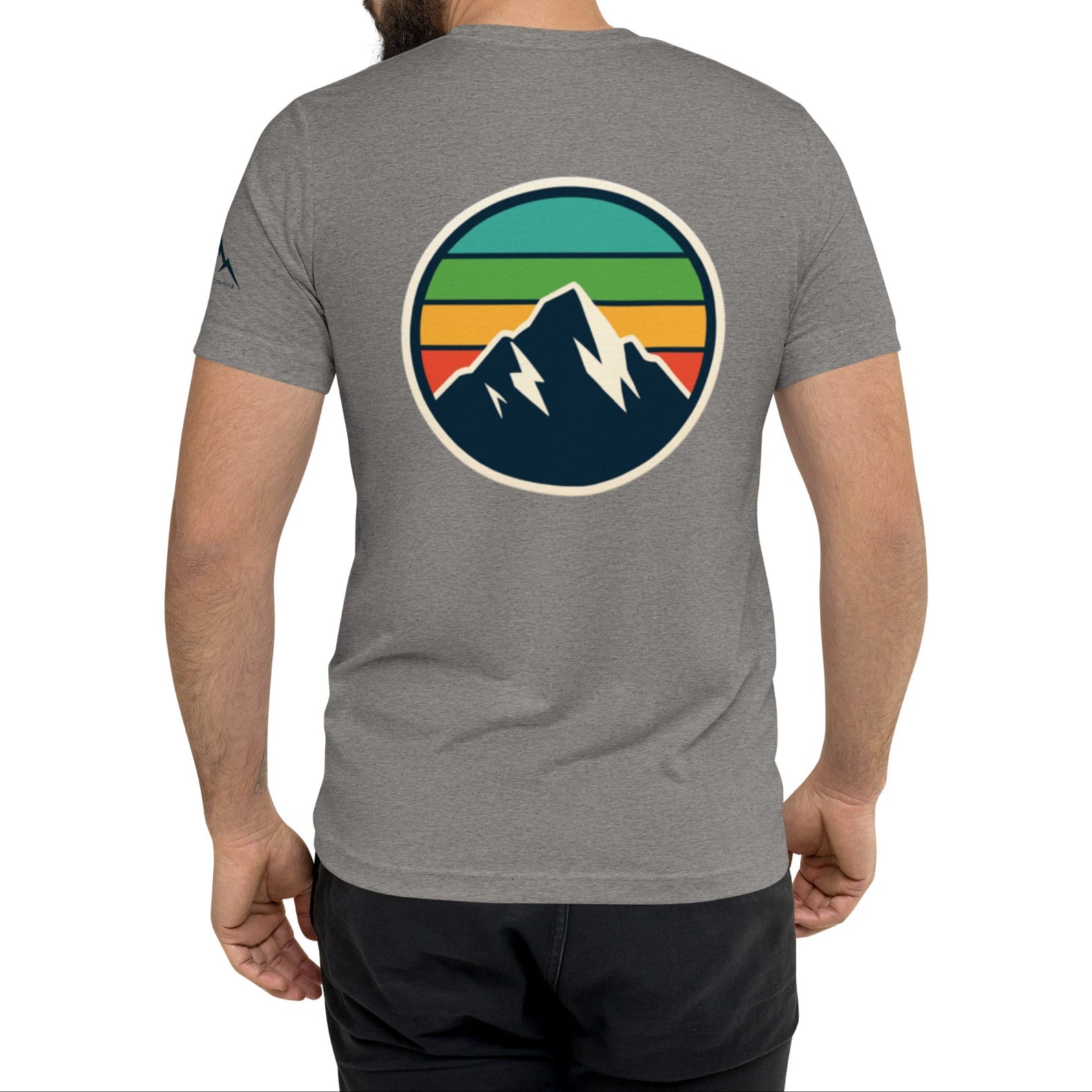 rainbow mountain back | fitted tee