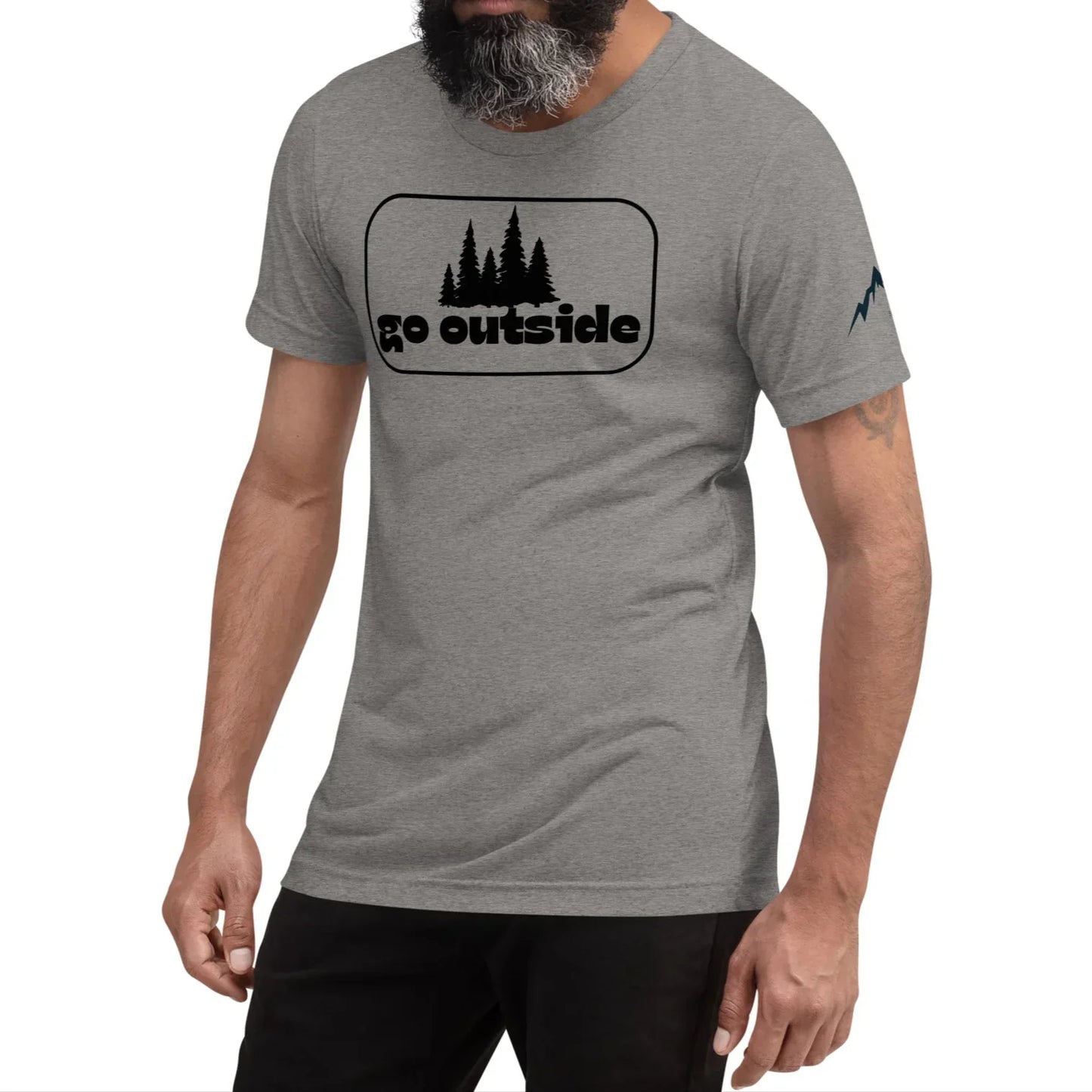 go outside frame | fitted tee - f u n k + f i n a