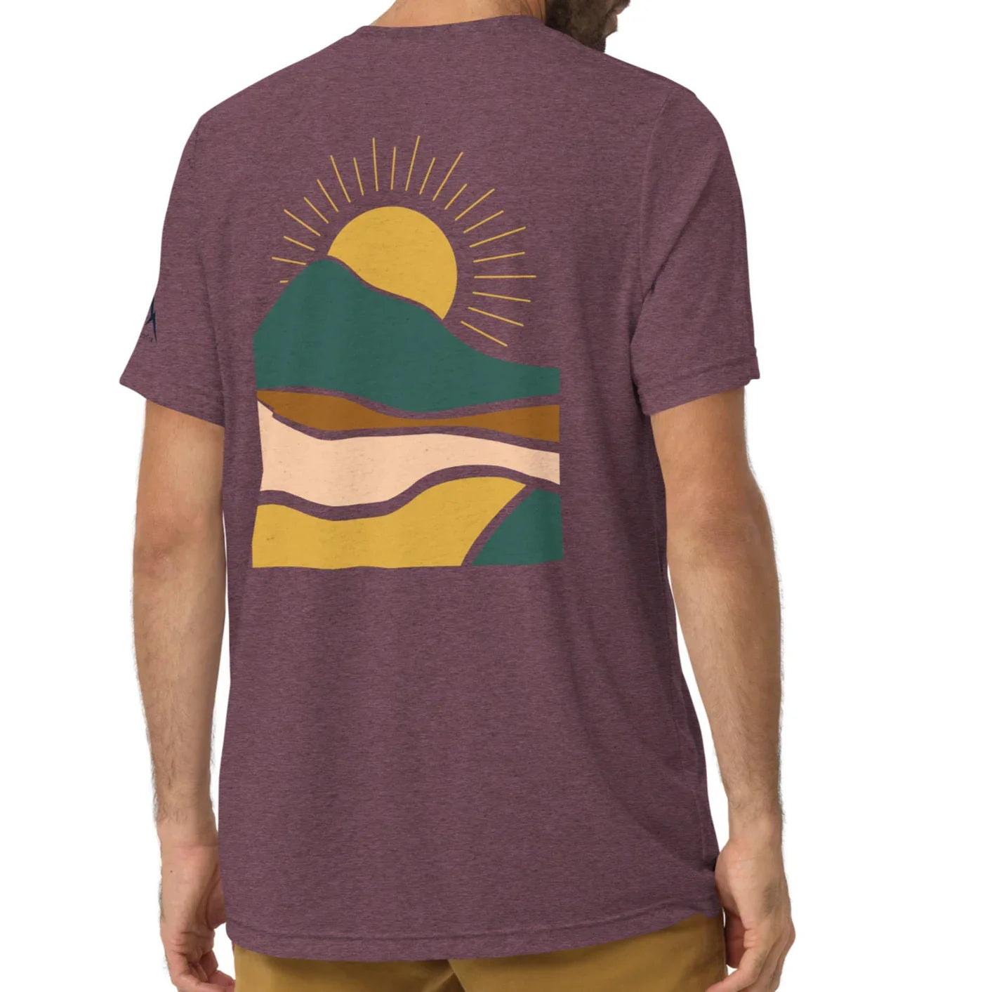 earth sunrise back | fitted tee
