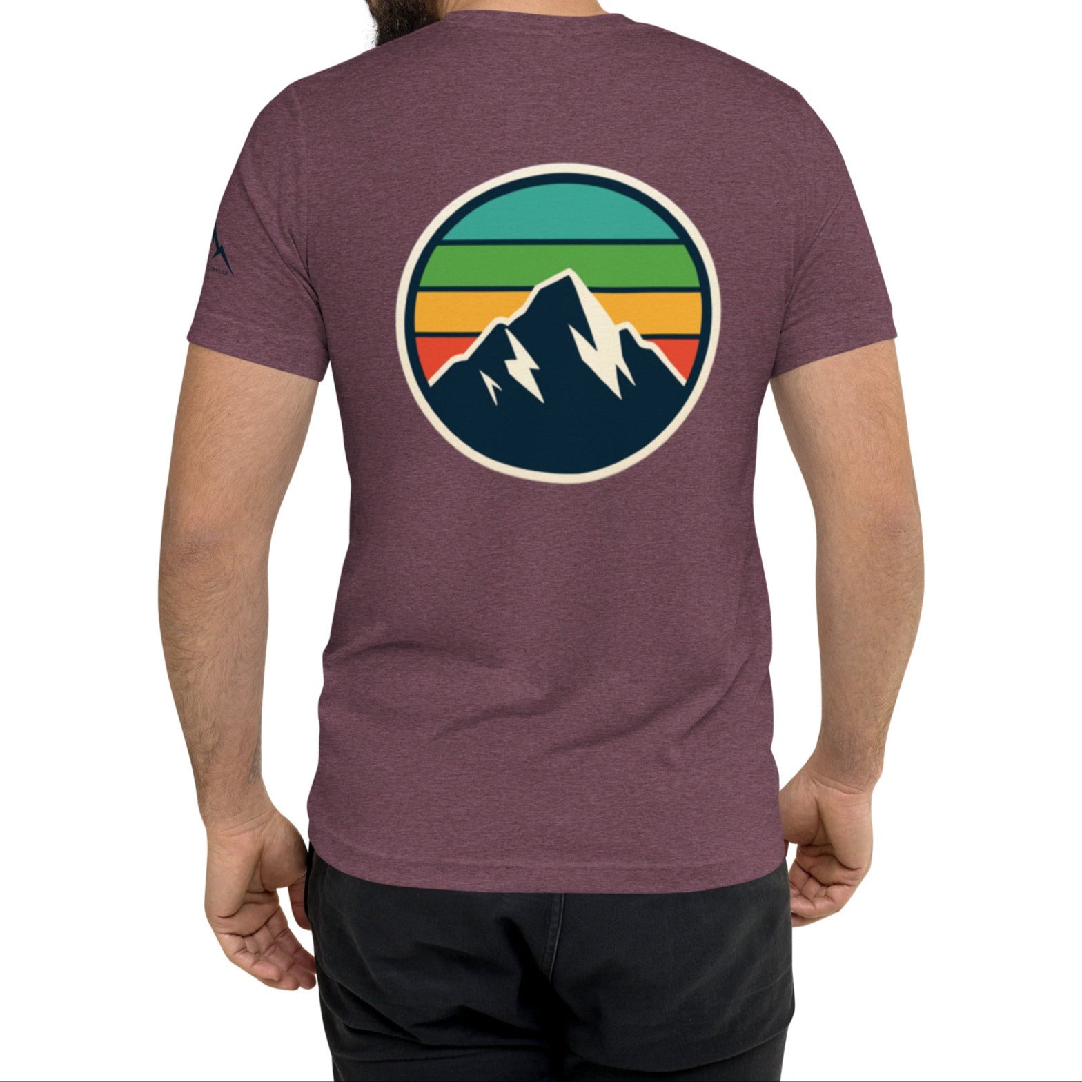 rainbow mountain back | fitted tee