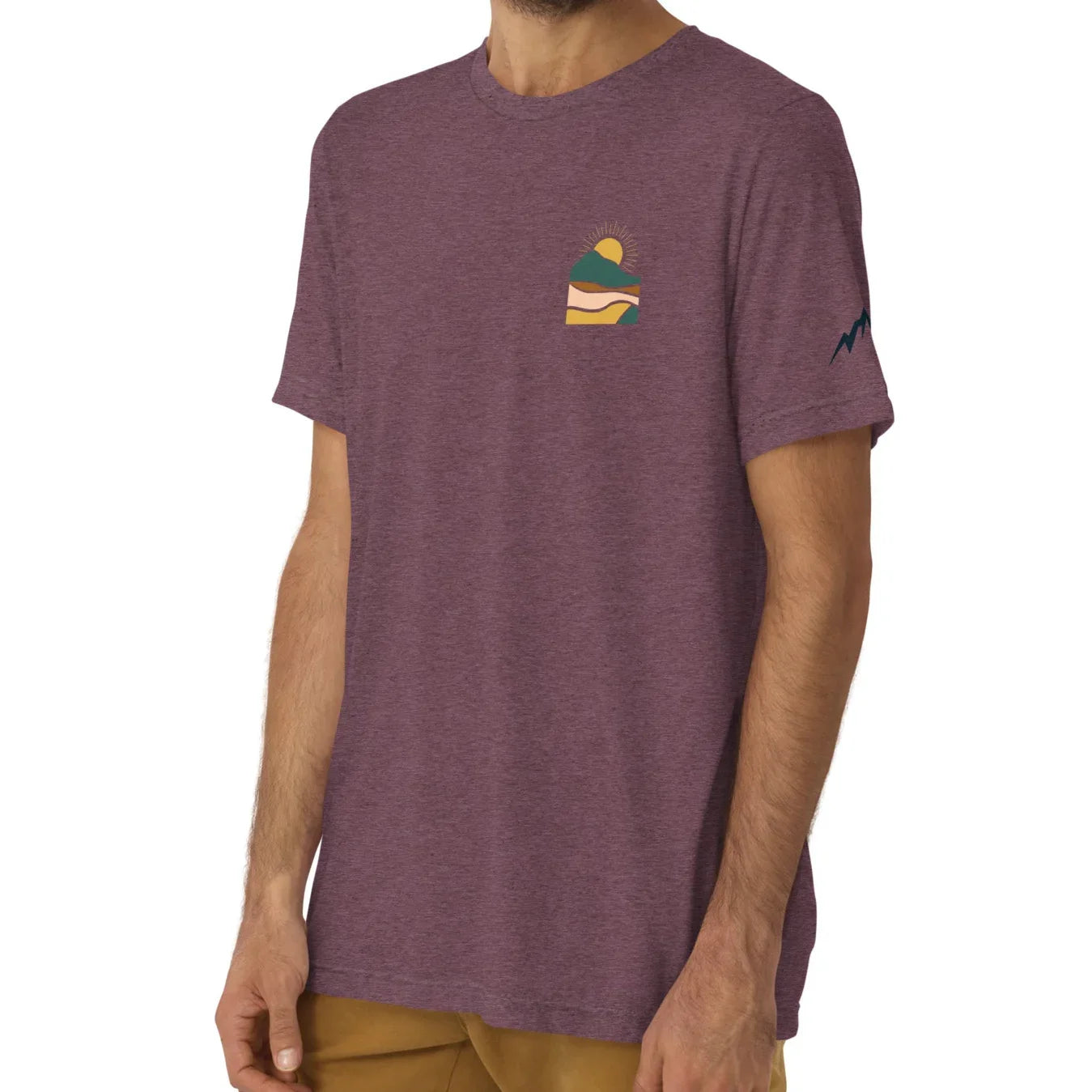 earth sunrise back | fitted tee