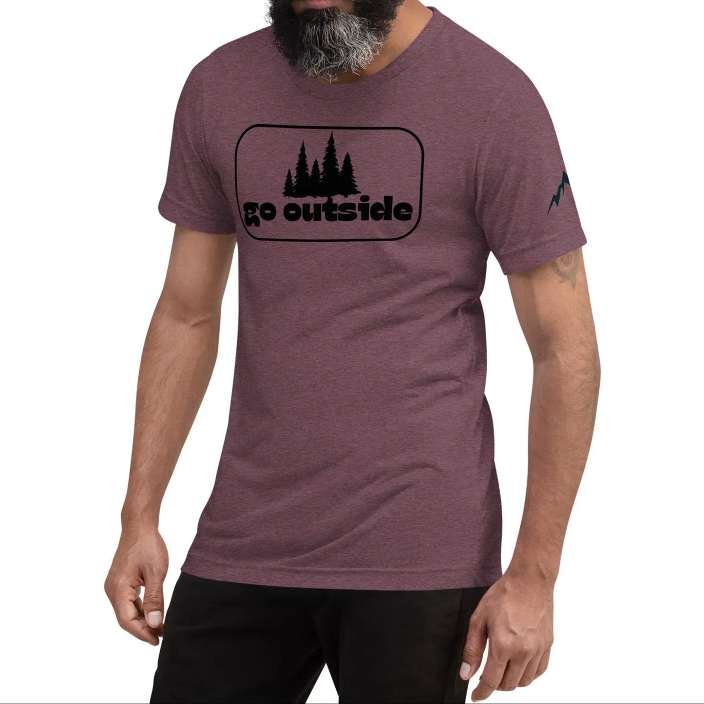 go outside frame | fitted tee - f u n k + f i n a