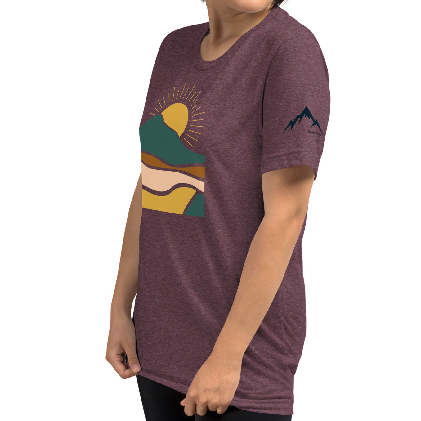 earthy sunrise | fitted tee