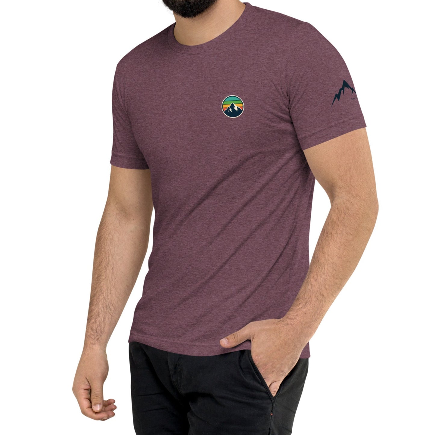 rainbow mountain back | fitted tee