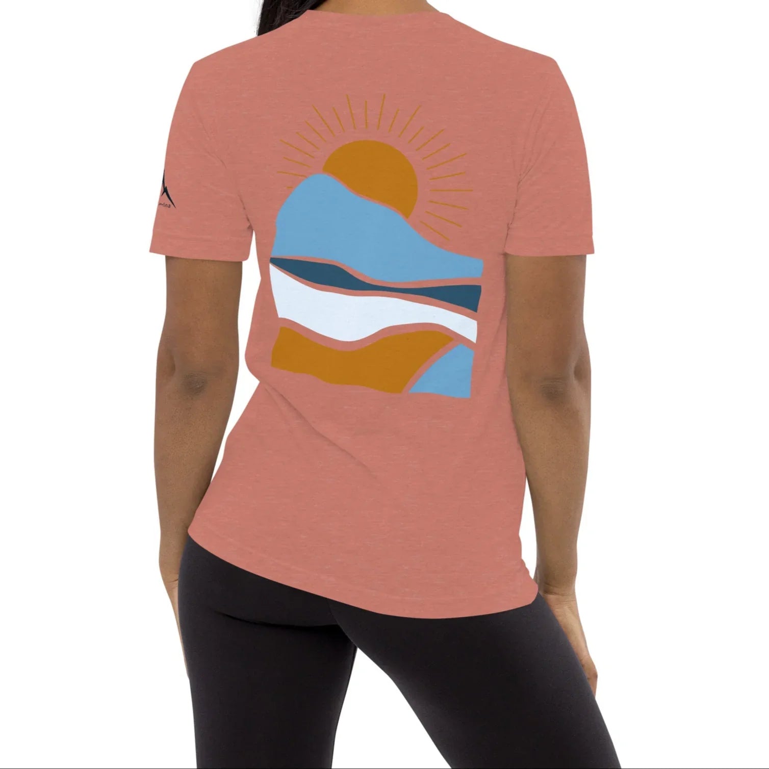 morning sunrise back | fitted tee - f u n k + f i n a