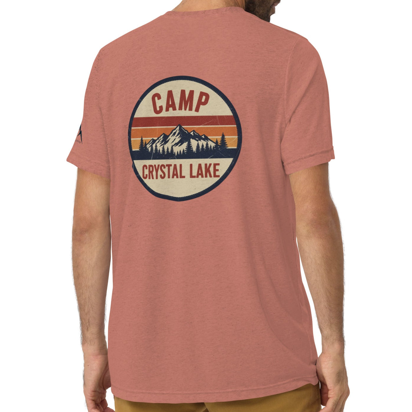 camp sunset back | fitted tee