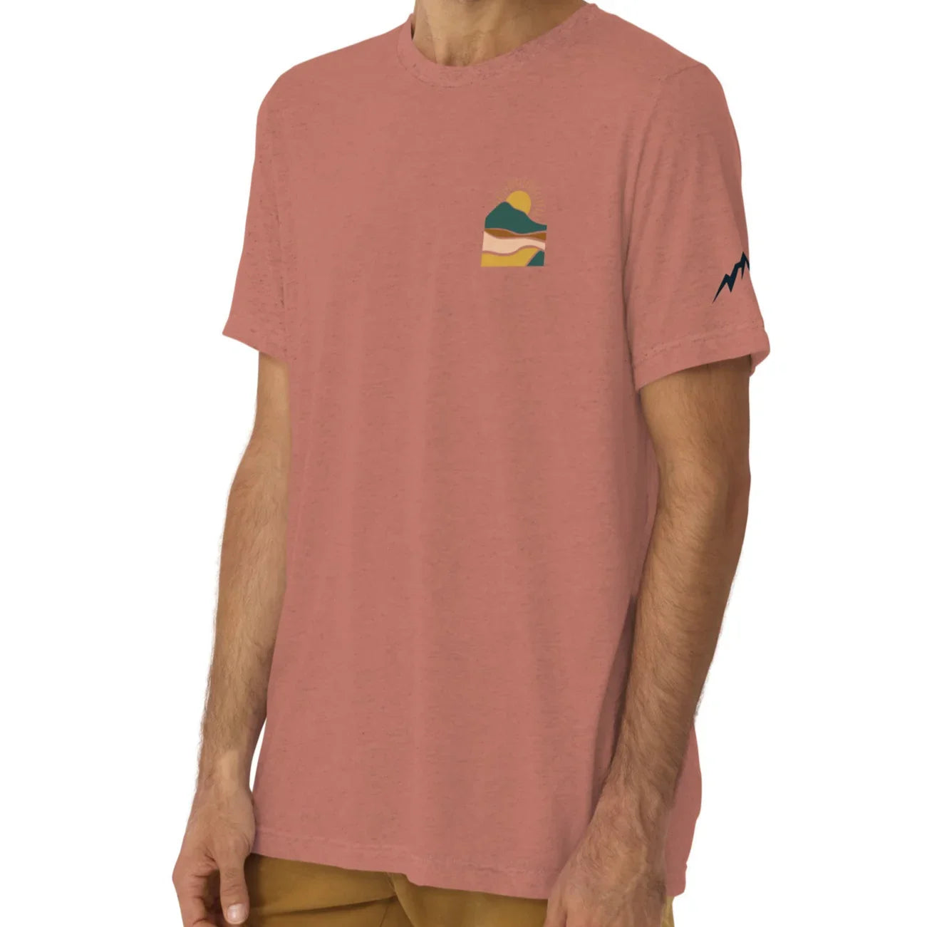 earthy sunrise back | fitted tee