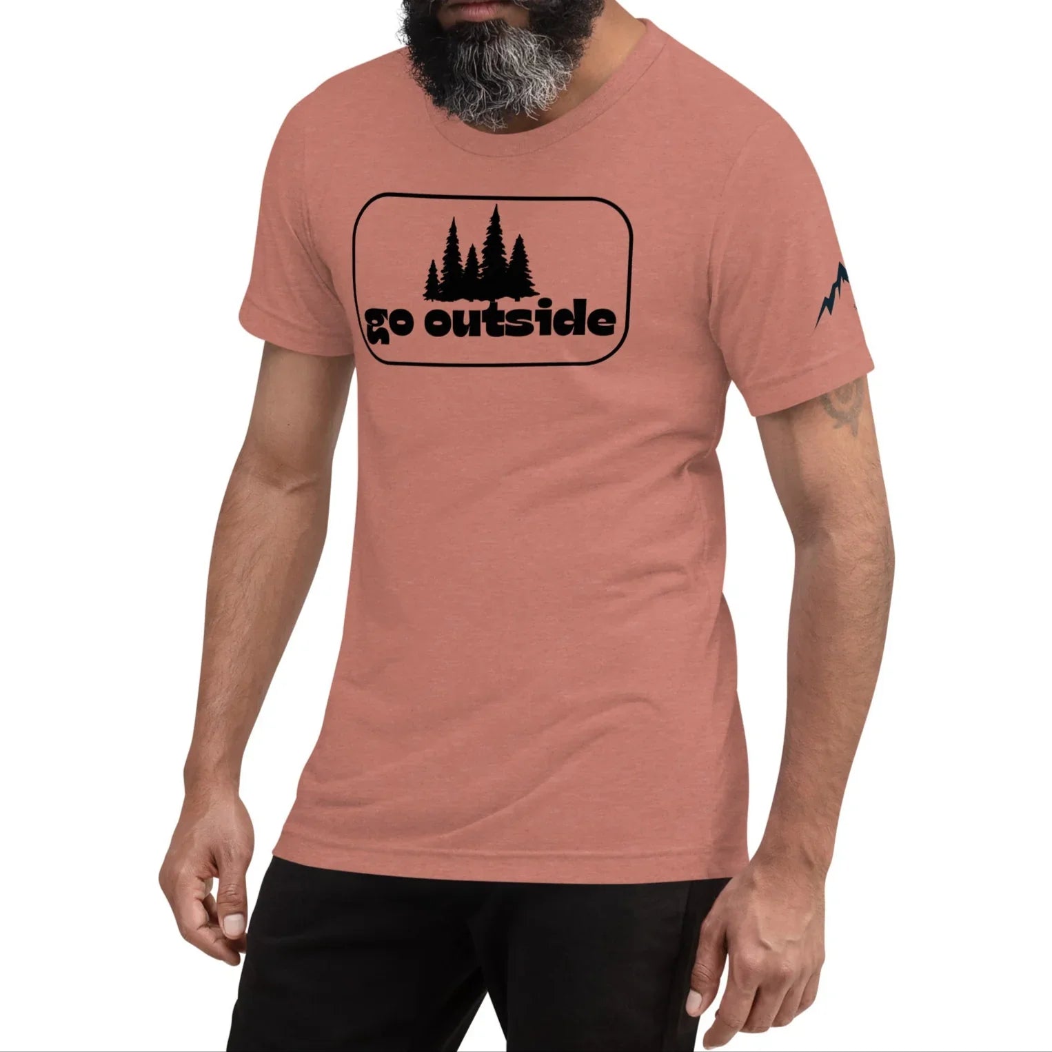 go outside frame | fitted tee - f u n k + f i n a