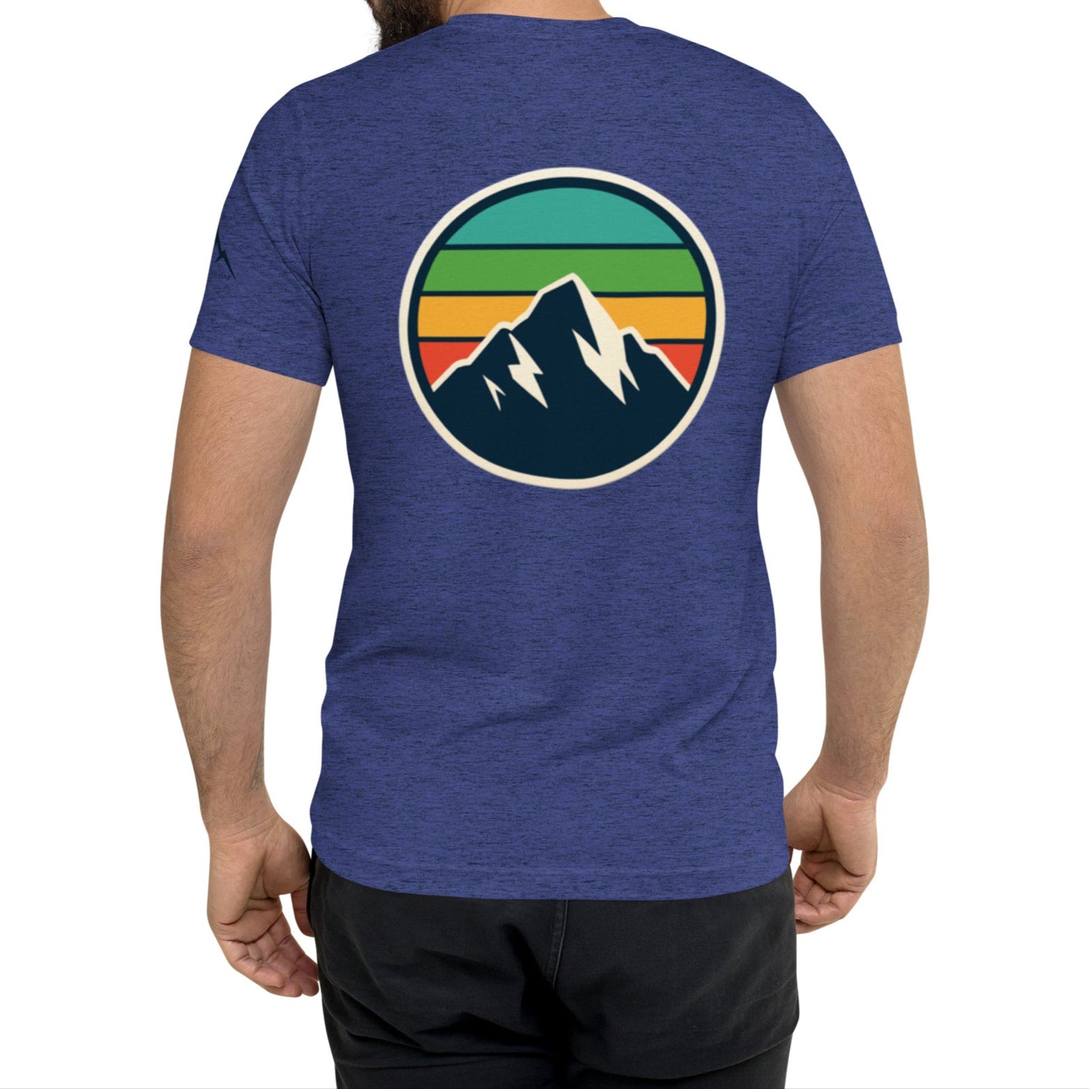 rainbow mountain back | fitted tee
