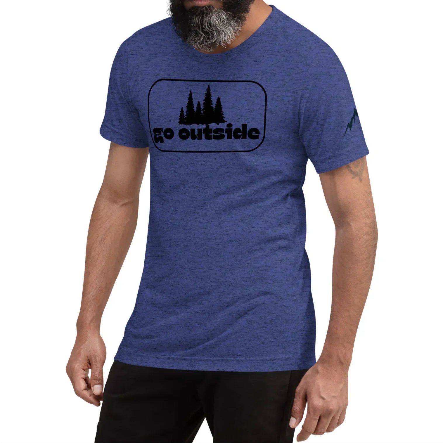 go outside frame | fitted tee - f u n k + f i n a