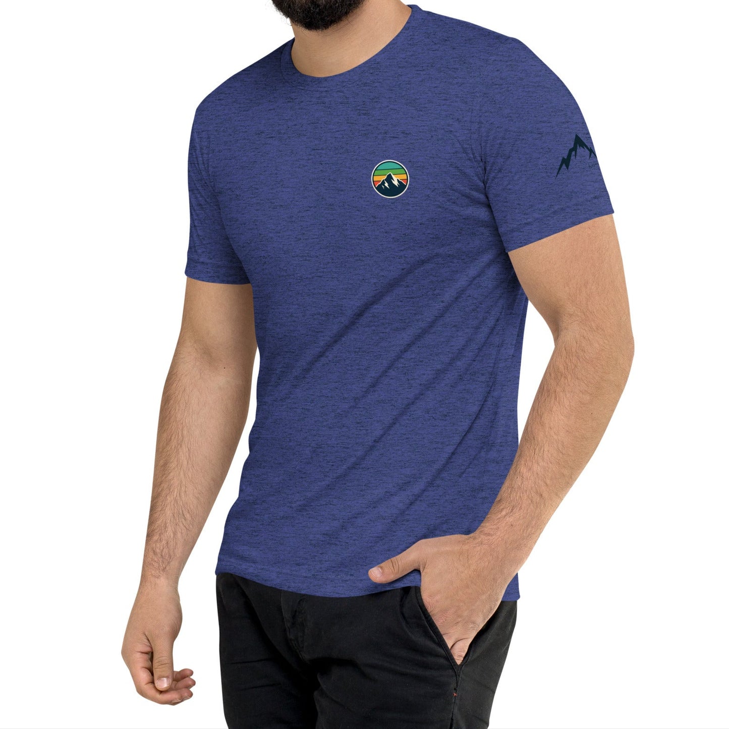 rainbow mountain back | fitted tee