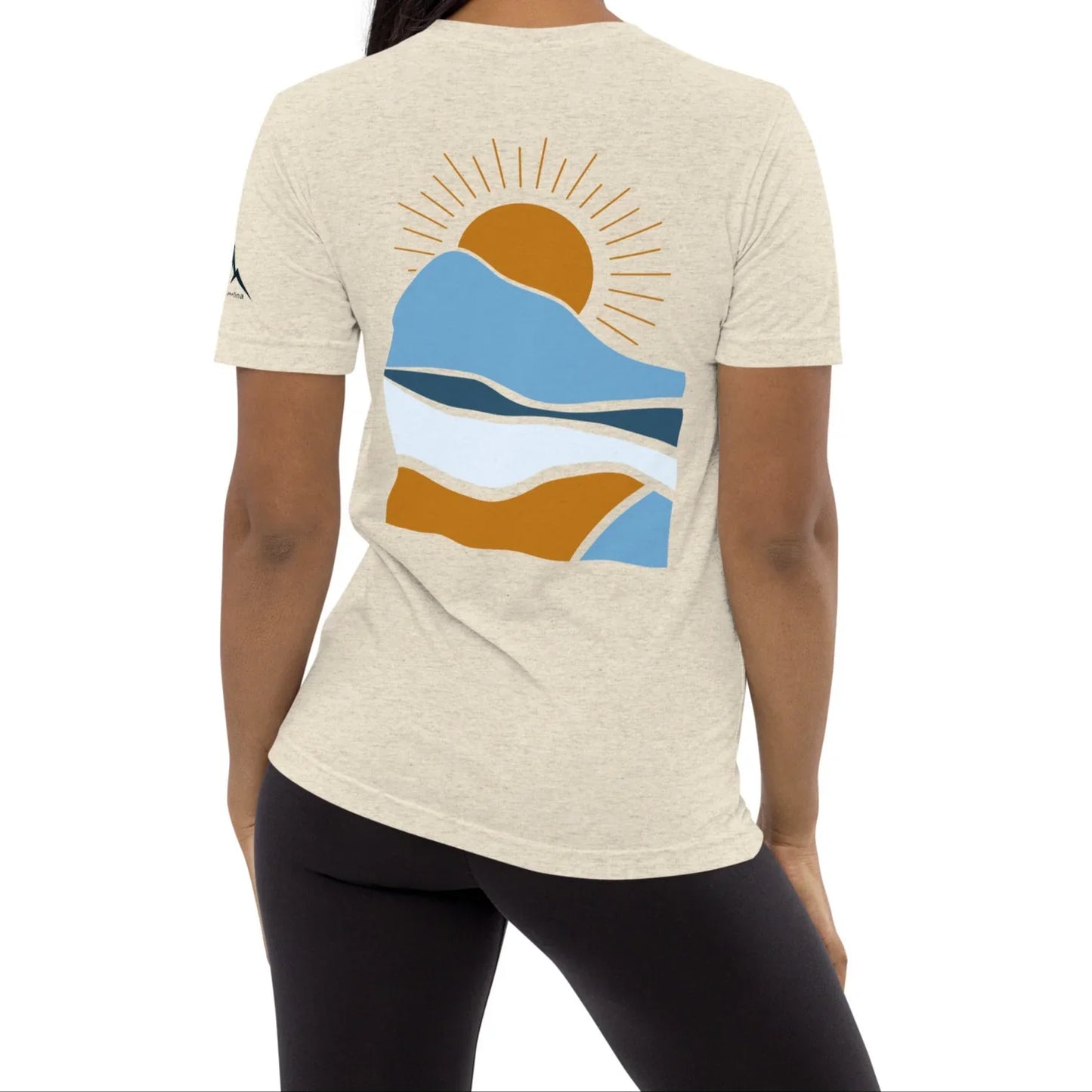 morning sunrise back | fitted tee - f u n k + f i n a