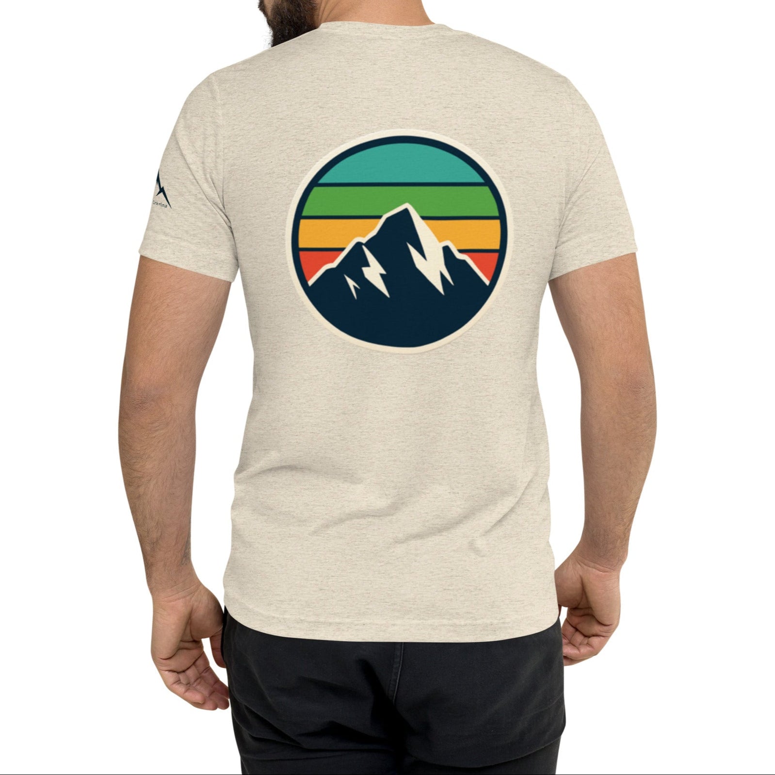 rainbow mountain back | fitted tee