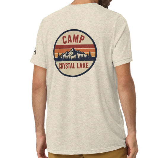 camp sunset back | fitted tee