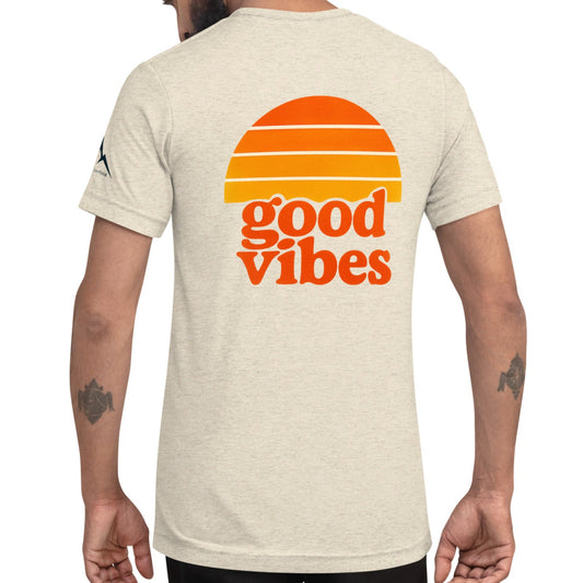 good vibes back | fitted tee