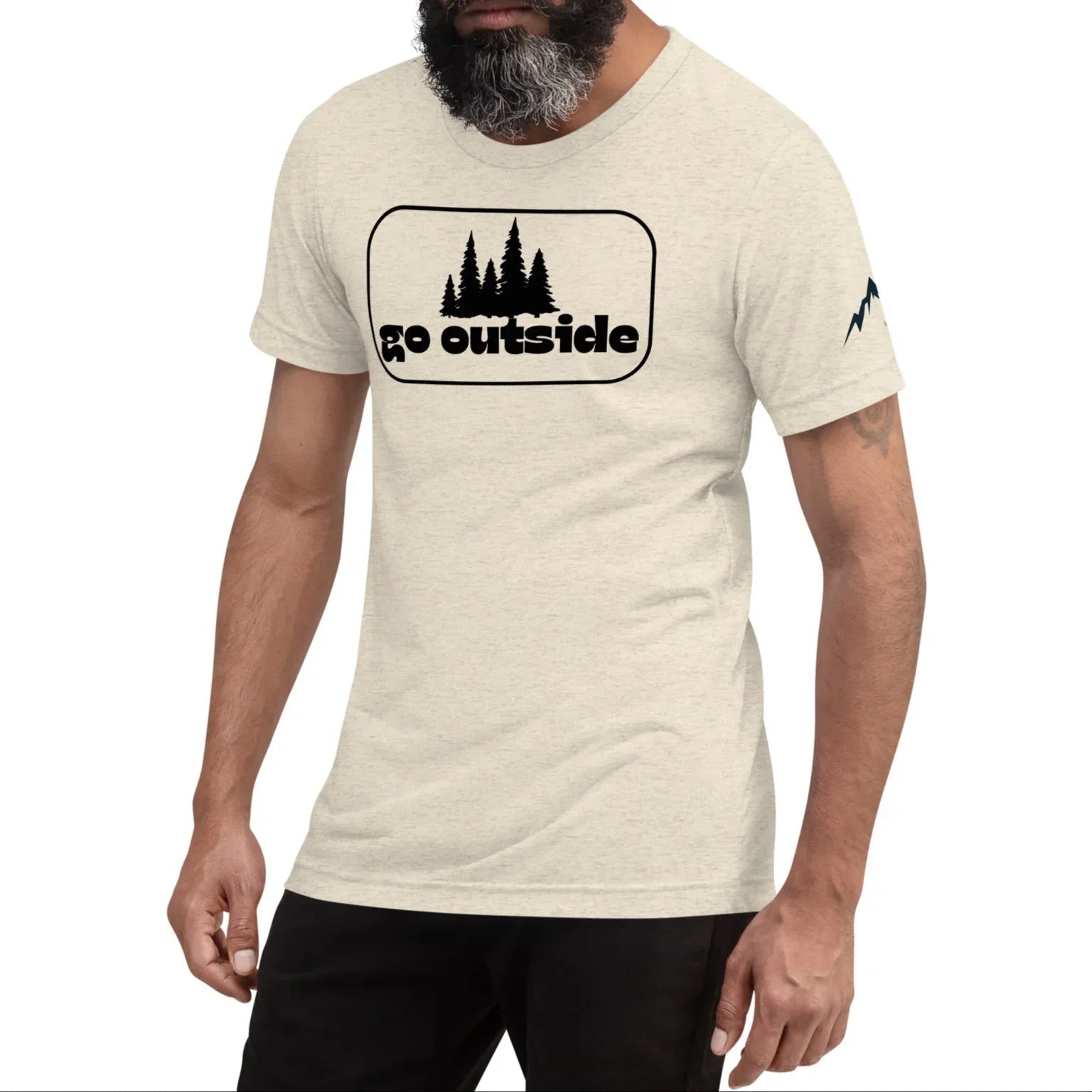 go outside frame | fitted tee - f u n k + f i n a