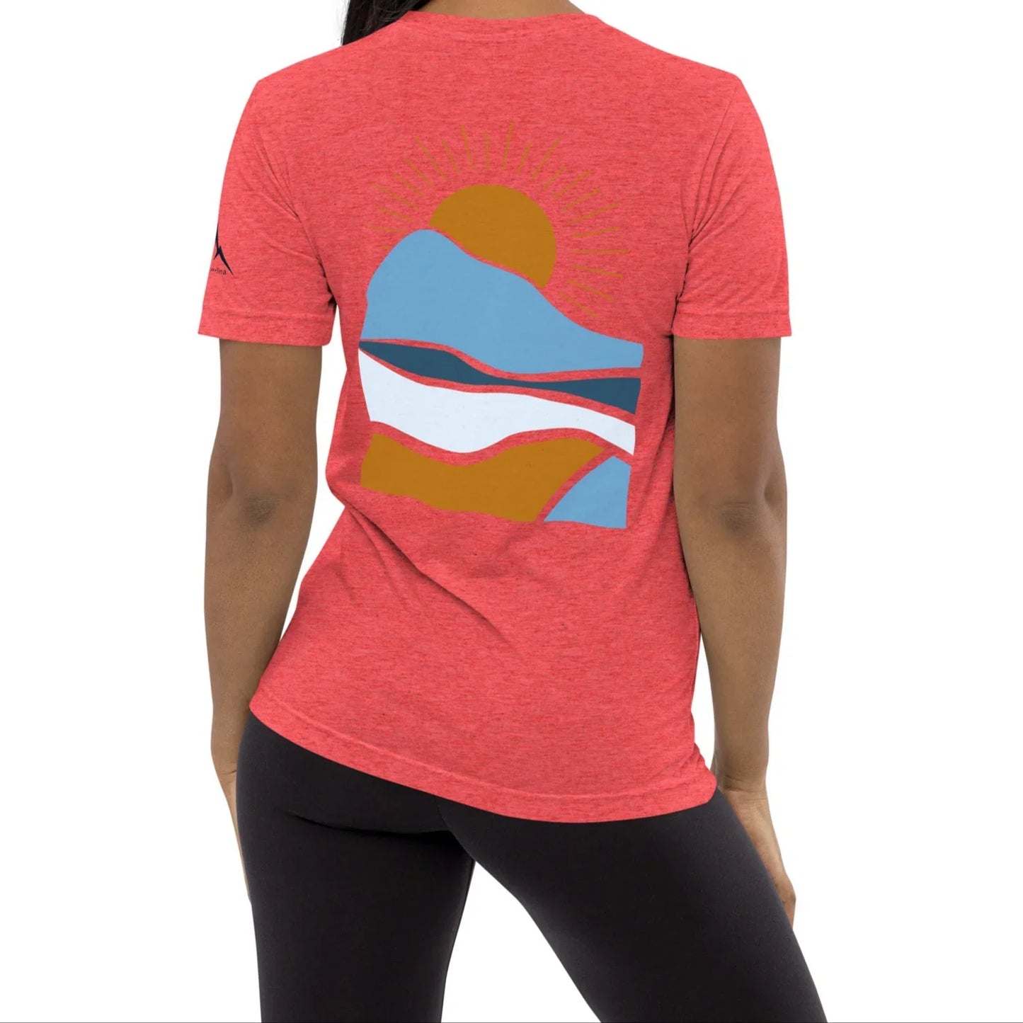 morning sunrise back | fitted tee - f u n k + f i n a