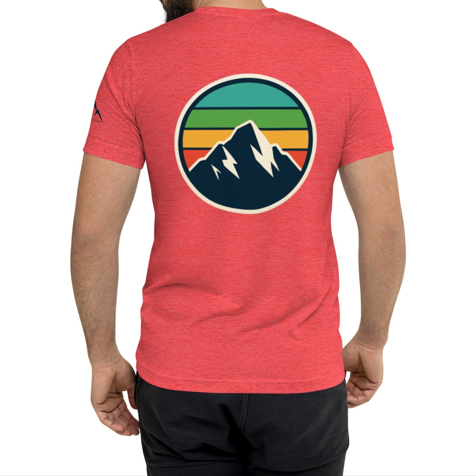 rainbow mountain back | fitted tee