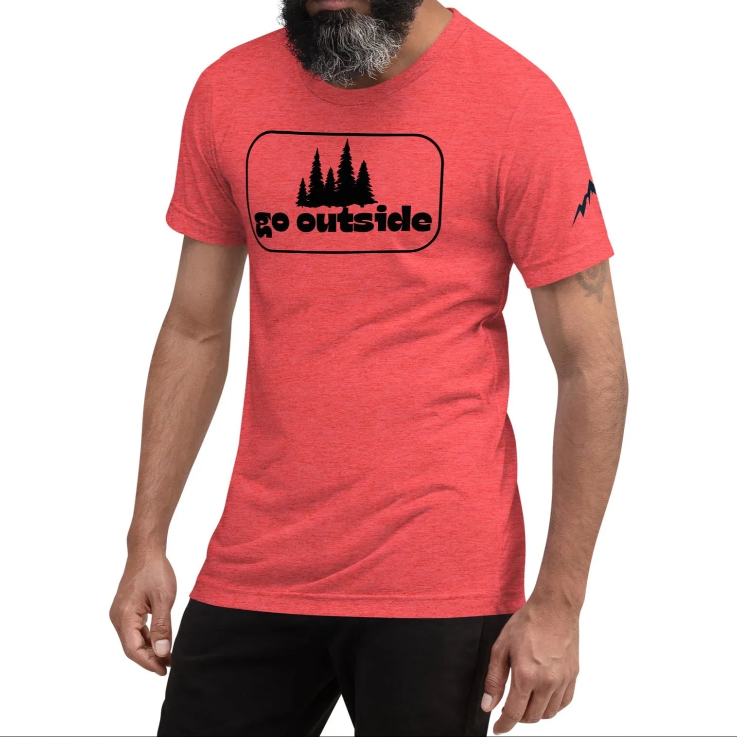 go outside frame | fitted tee - f u n k + f i n a